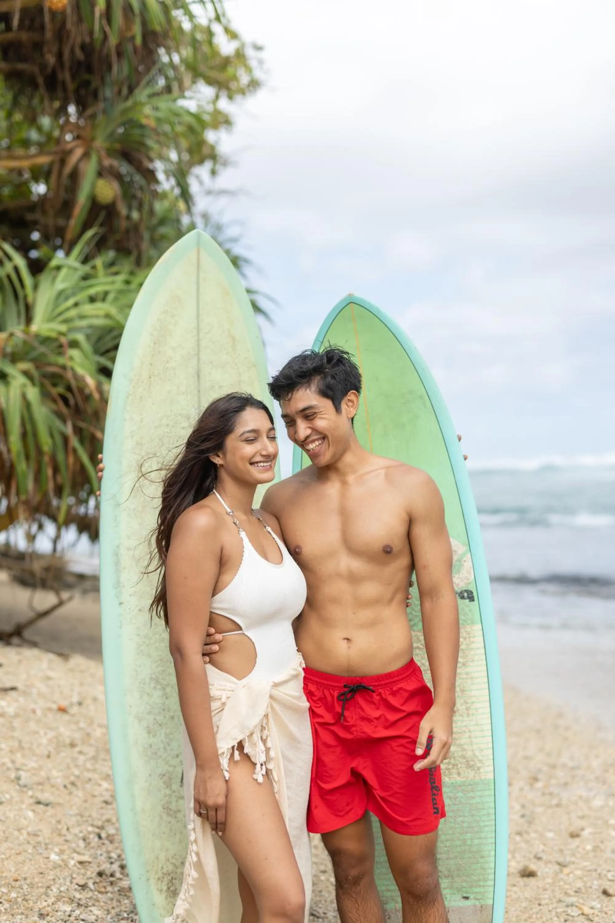 Beach in Villa Atulya at Ocean's edge