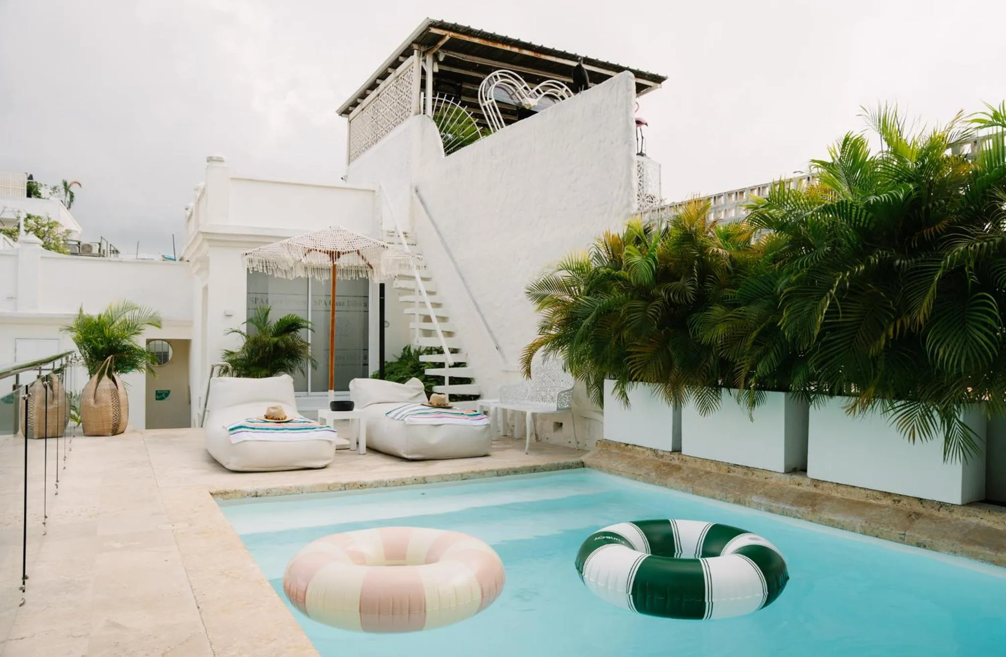 Swimming pool in Casa Diluca Cartagena Hotel Boutique