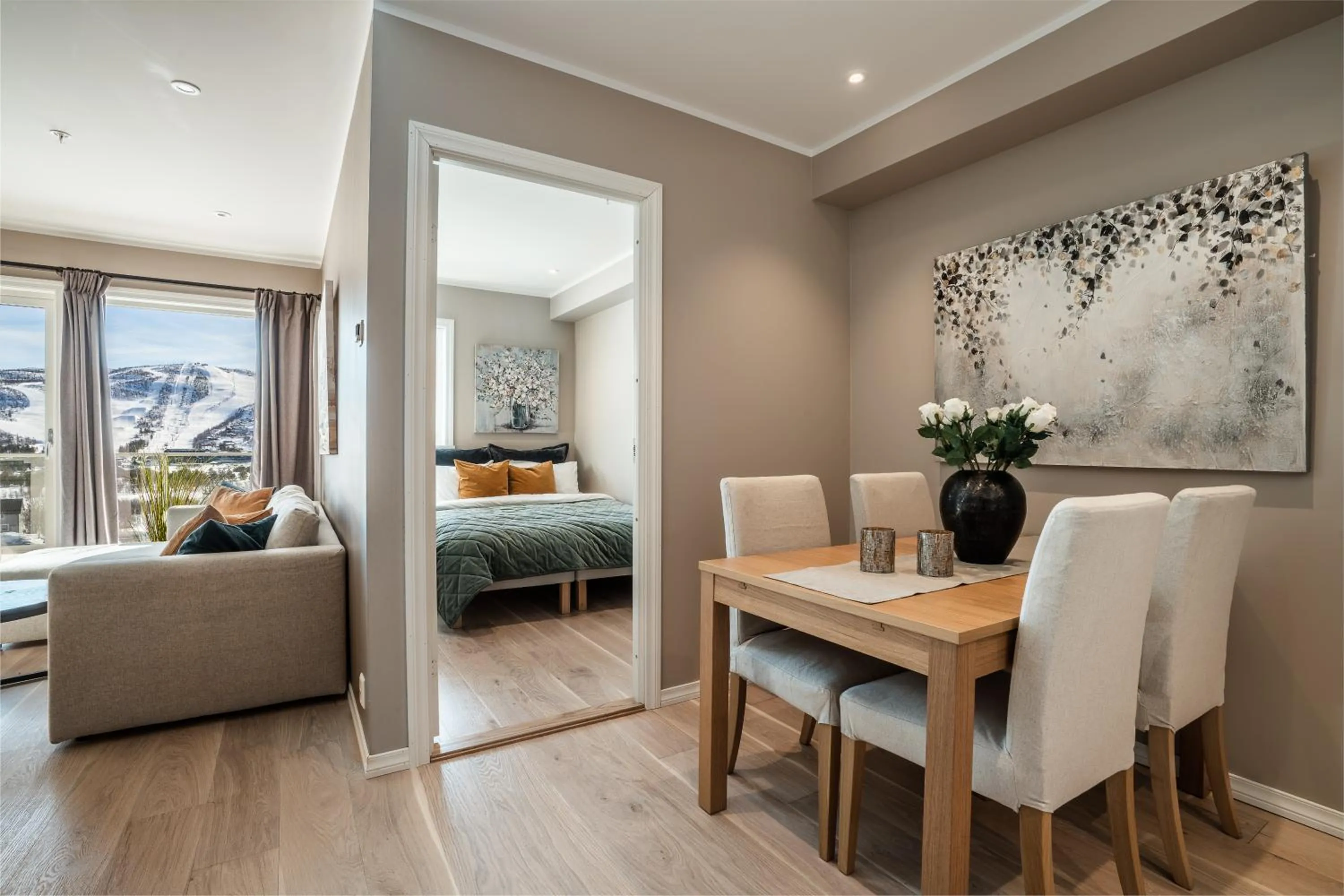 Deluxe Two-Bedroom Apartment in Ustedalen Resort Leiligheter