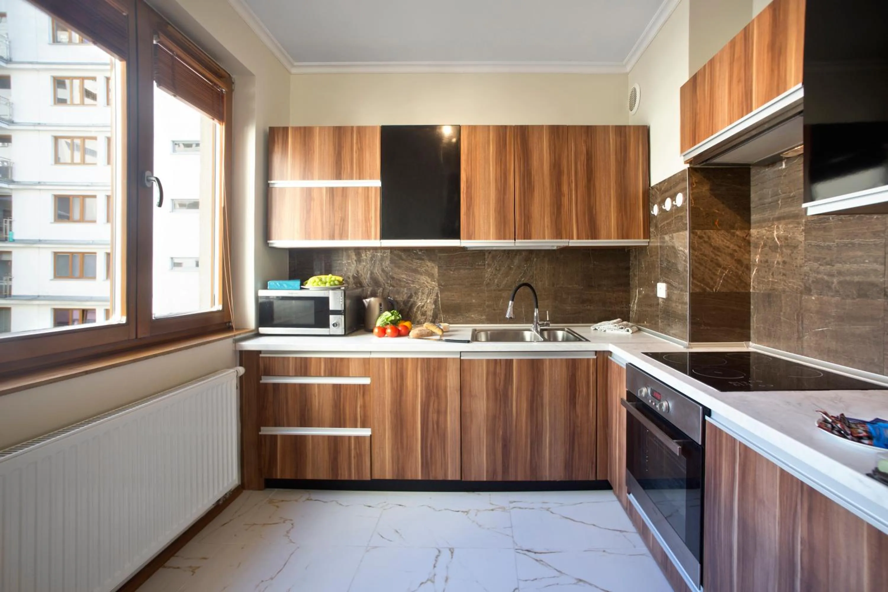 Kitchen or kitchenette in 2 bedrooms Bukowinska P&O Serviced Apartments