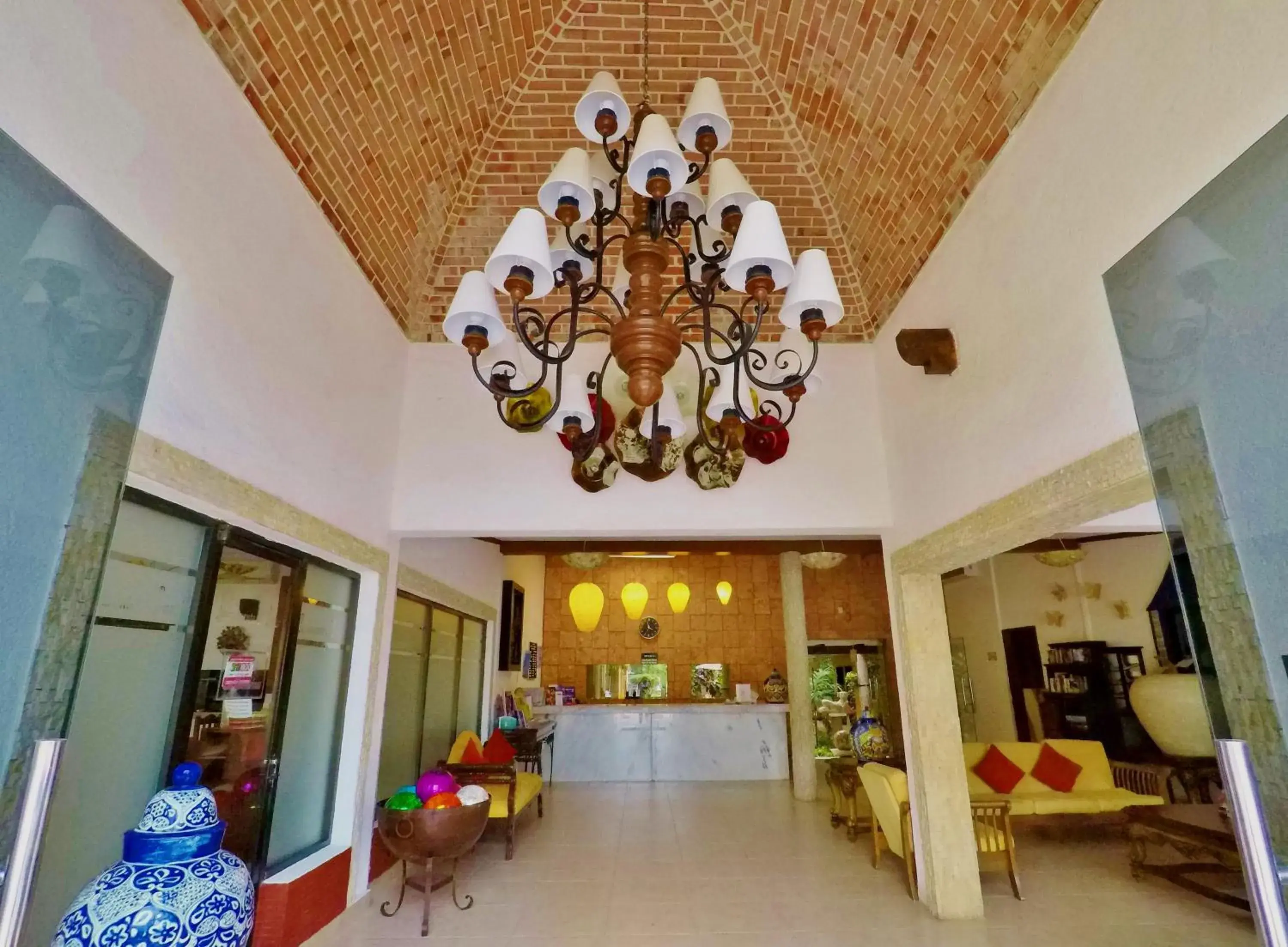 Lobby or reception in Hotel Las Golondrinas Lobby or reception in Hotel Las Golondrinas