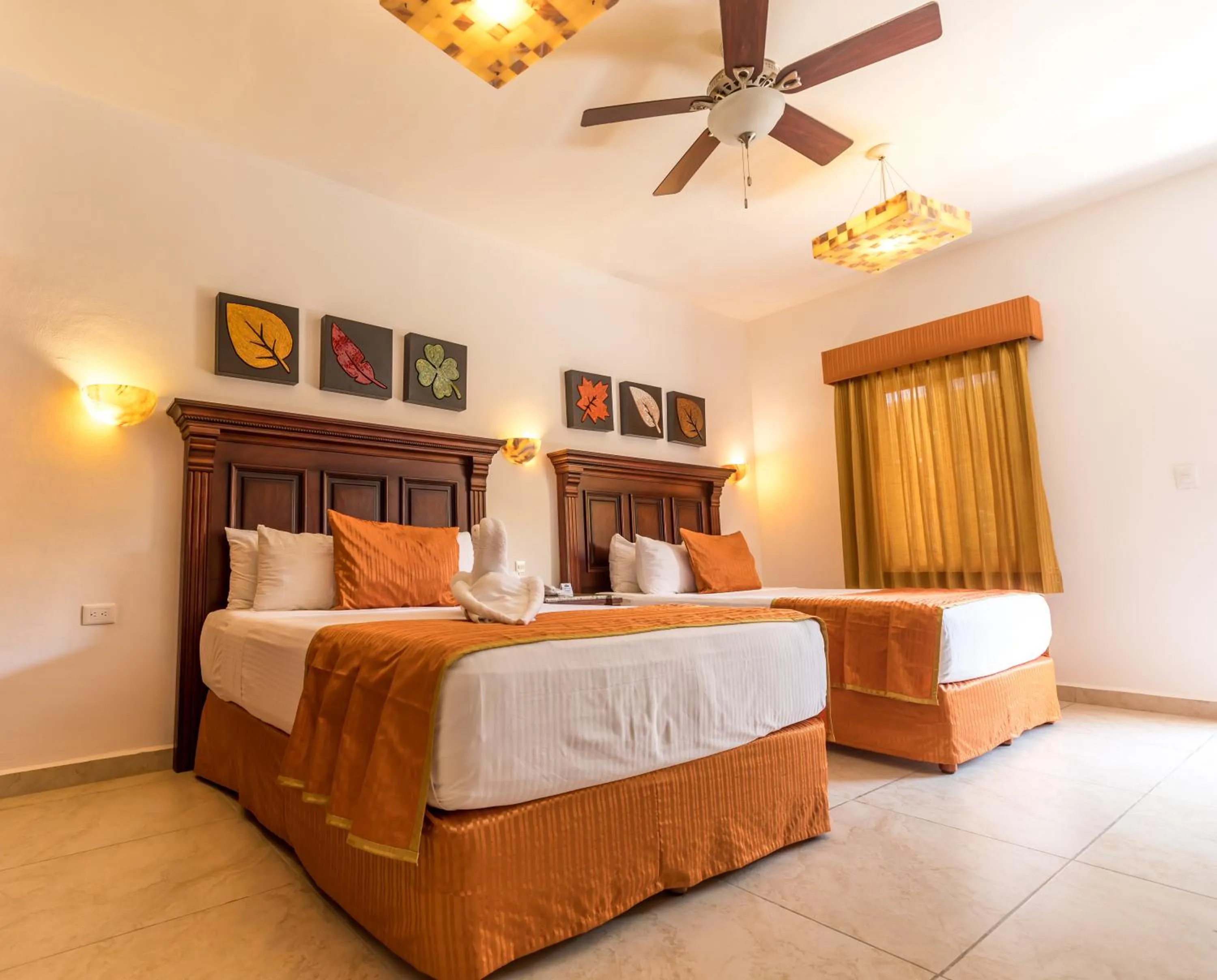 Bed in Hotel Las Golondrinas