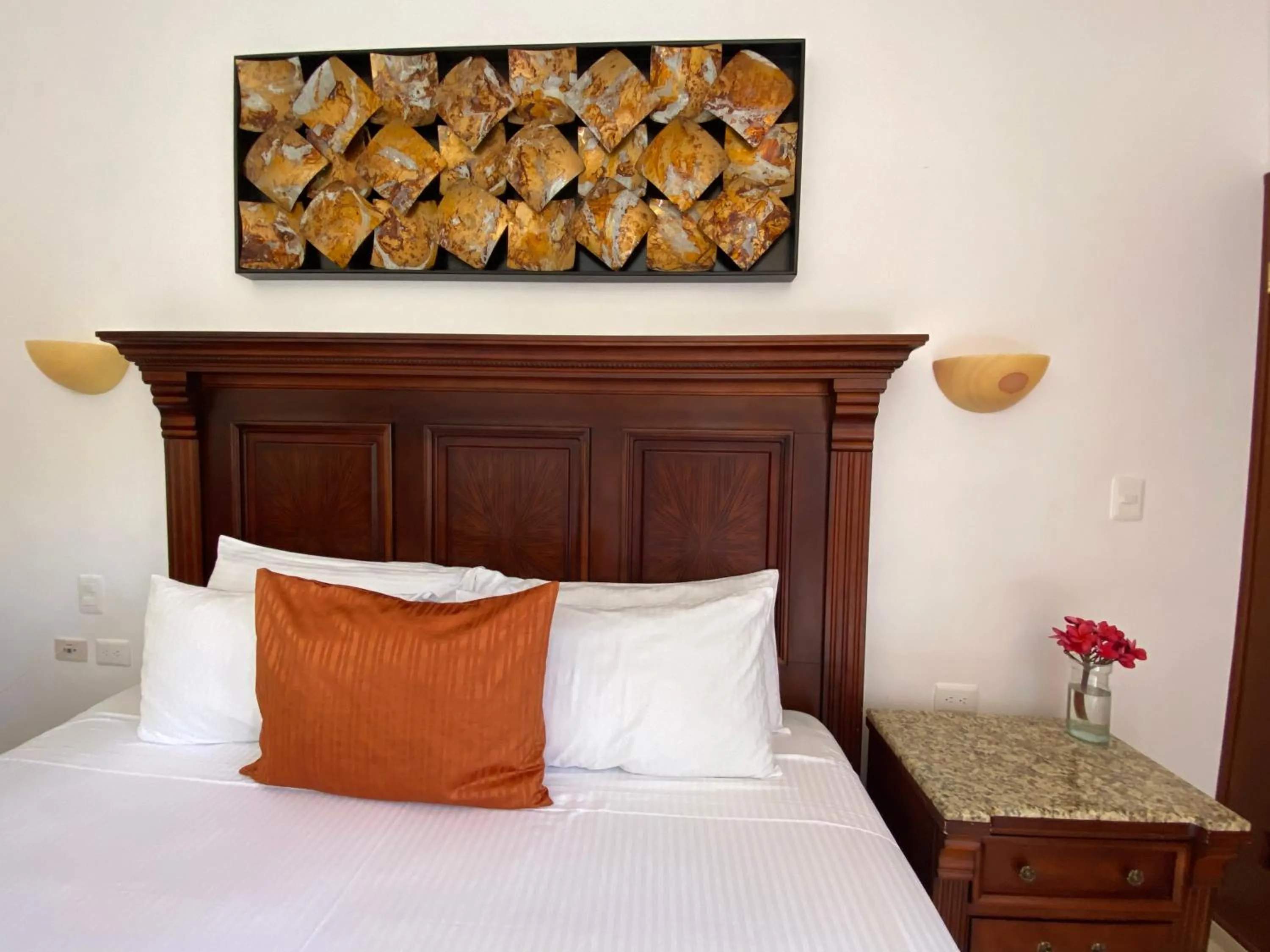 Bed in Hotel Las Golondrinas