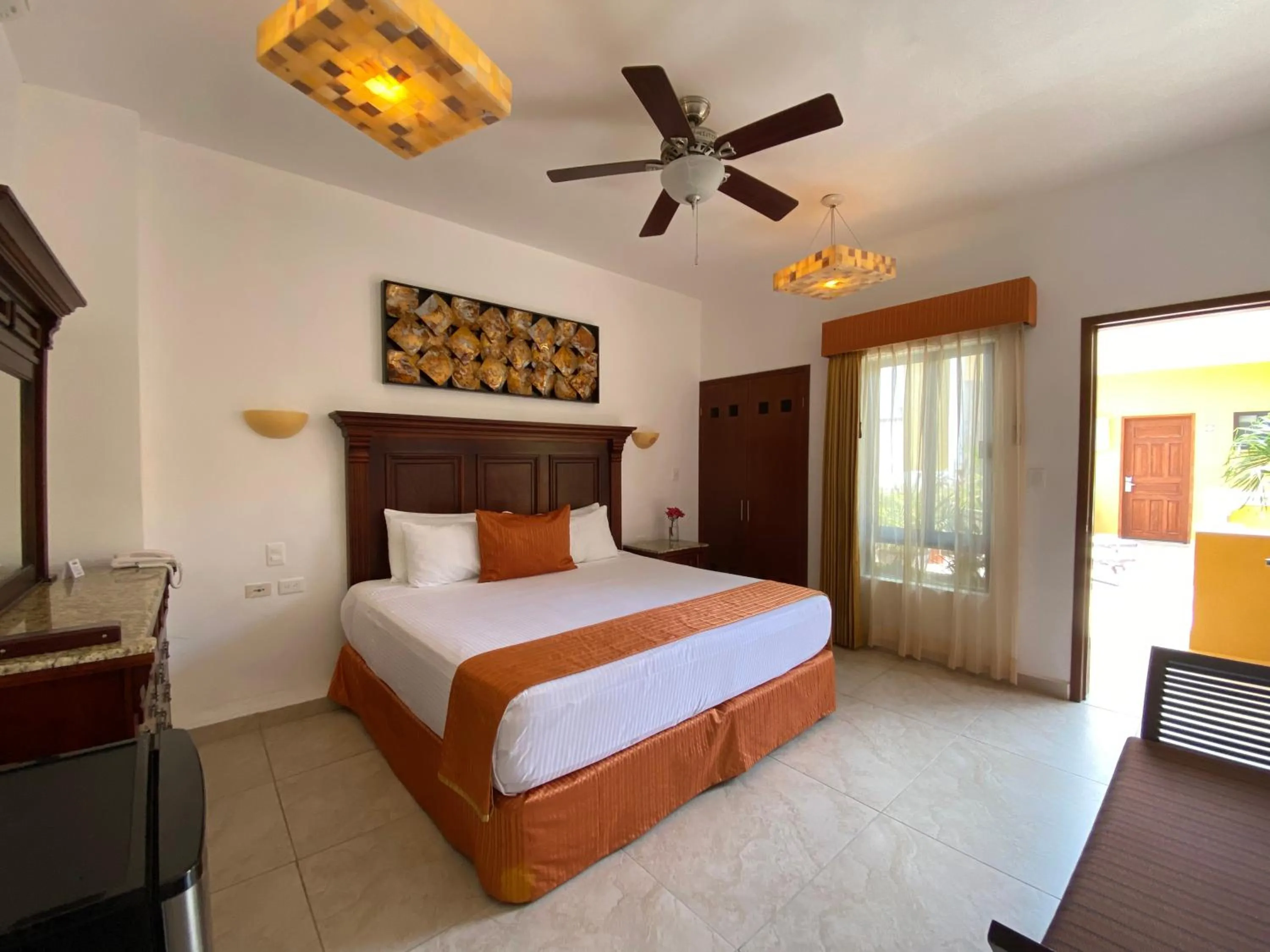 Bed in Hotel Las Golondrinas