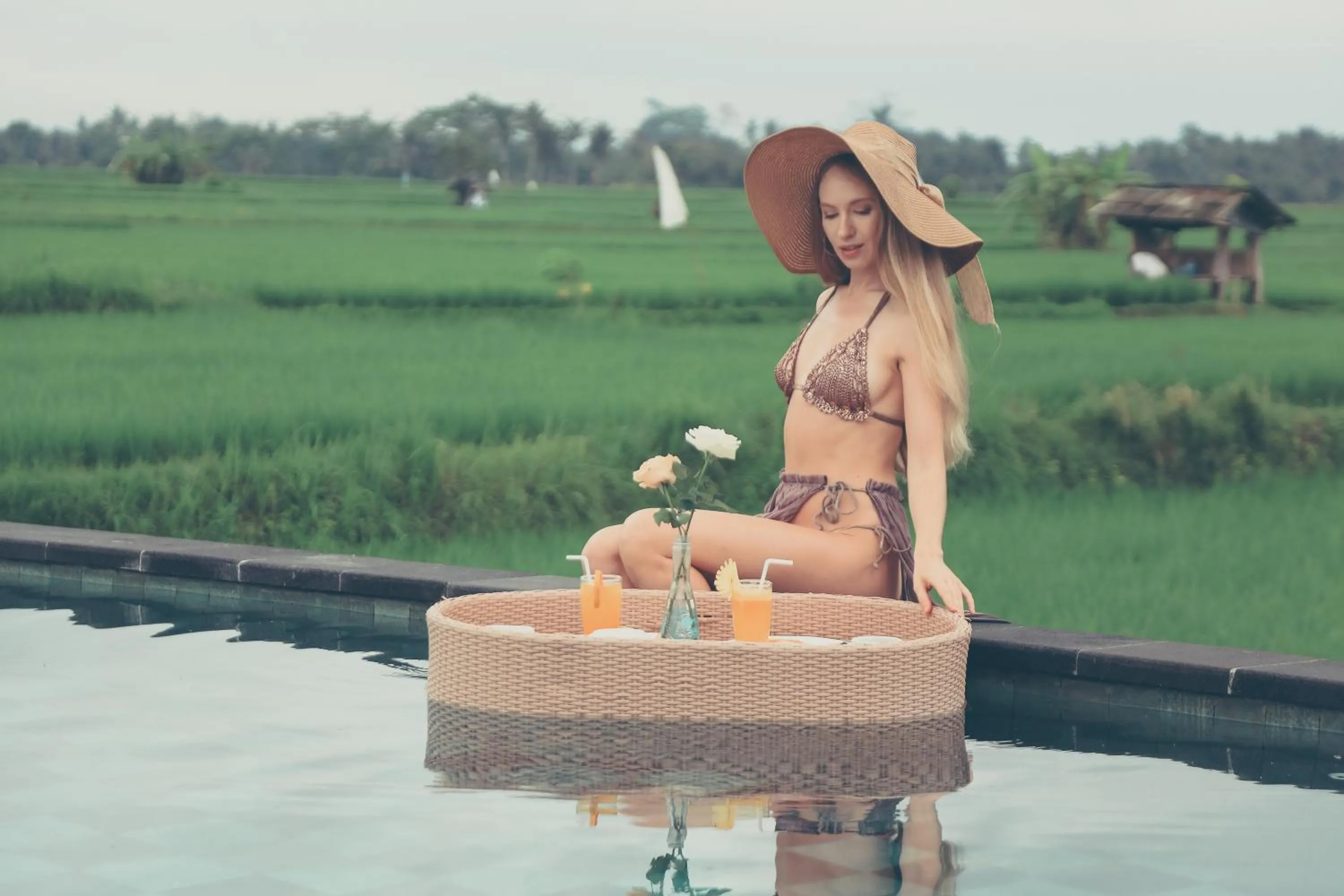 Breakfast in Maha Shanti Ubud Villa