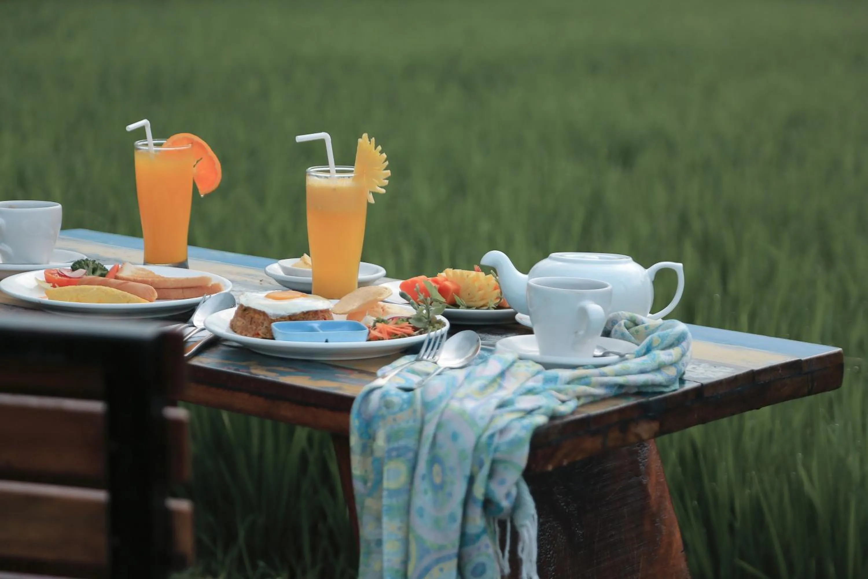 Breakfast in Maha Shanti Ubud Villa
