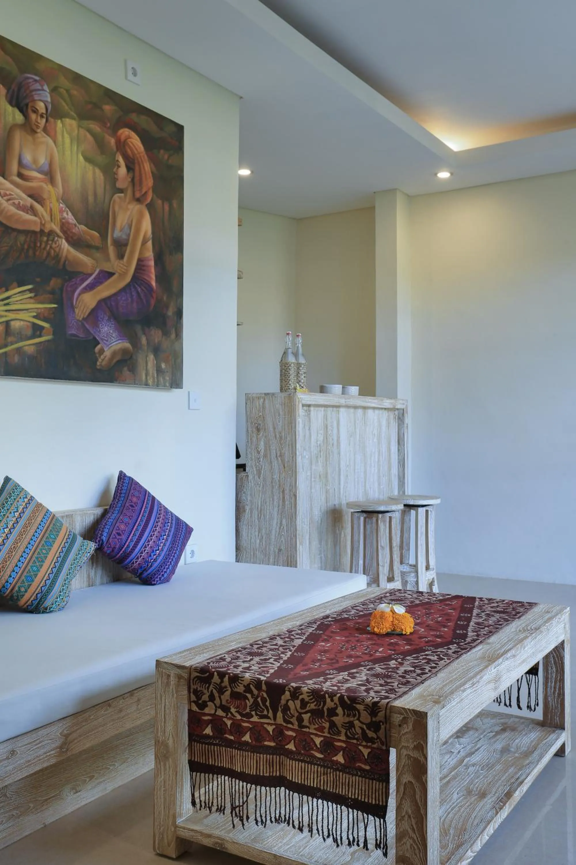 Living room in Maha Shanti Ubud Villa