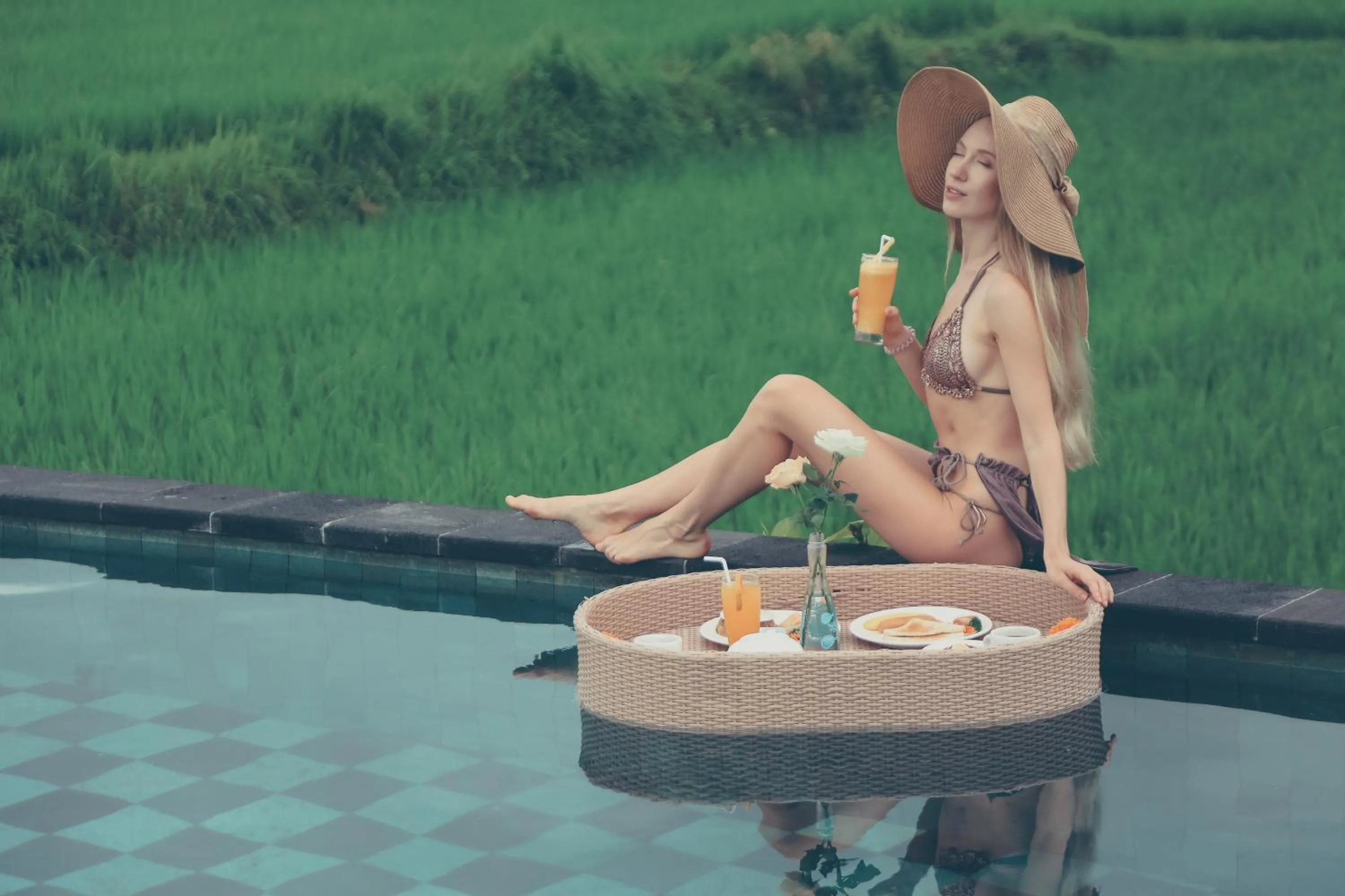 Breakfast in Maha Shanti Ubud Villa