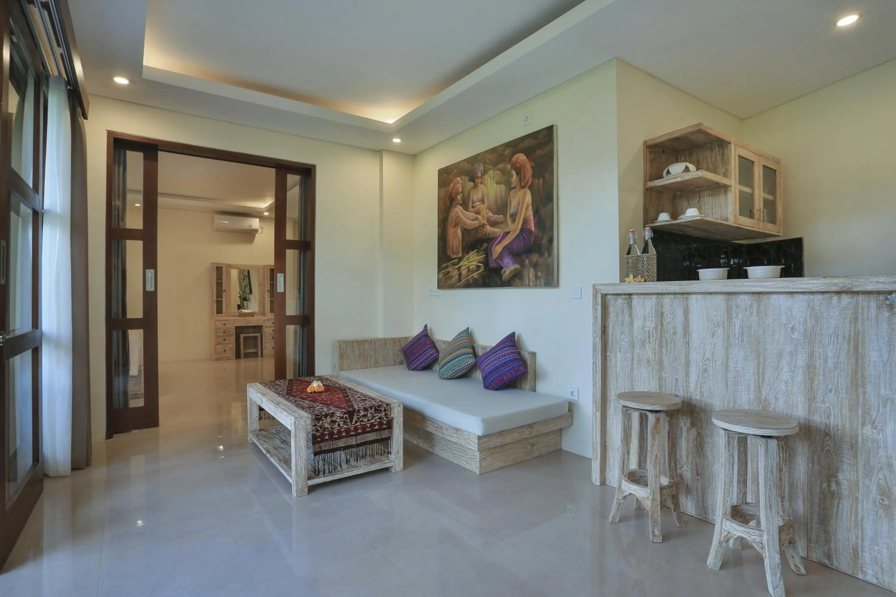 Living room in Maha Shanti Ubud Villa