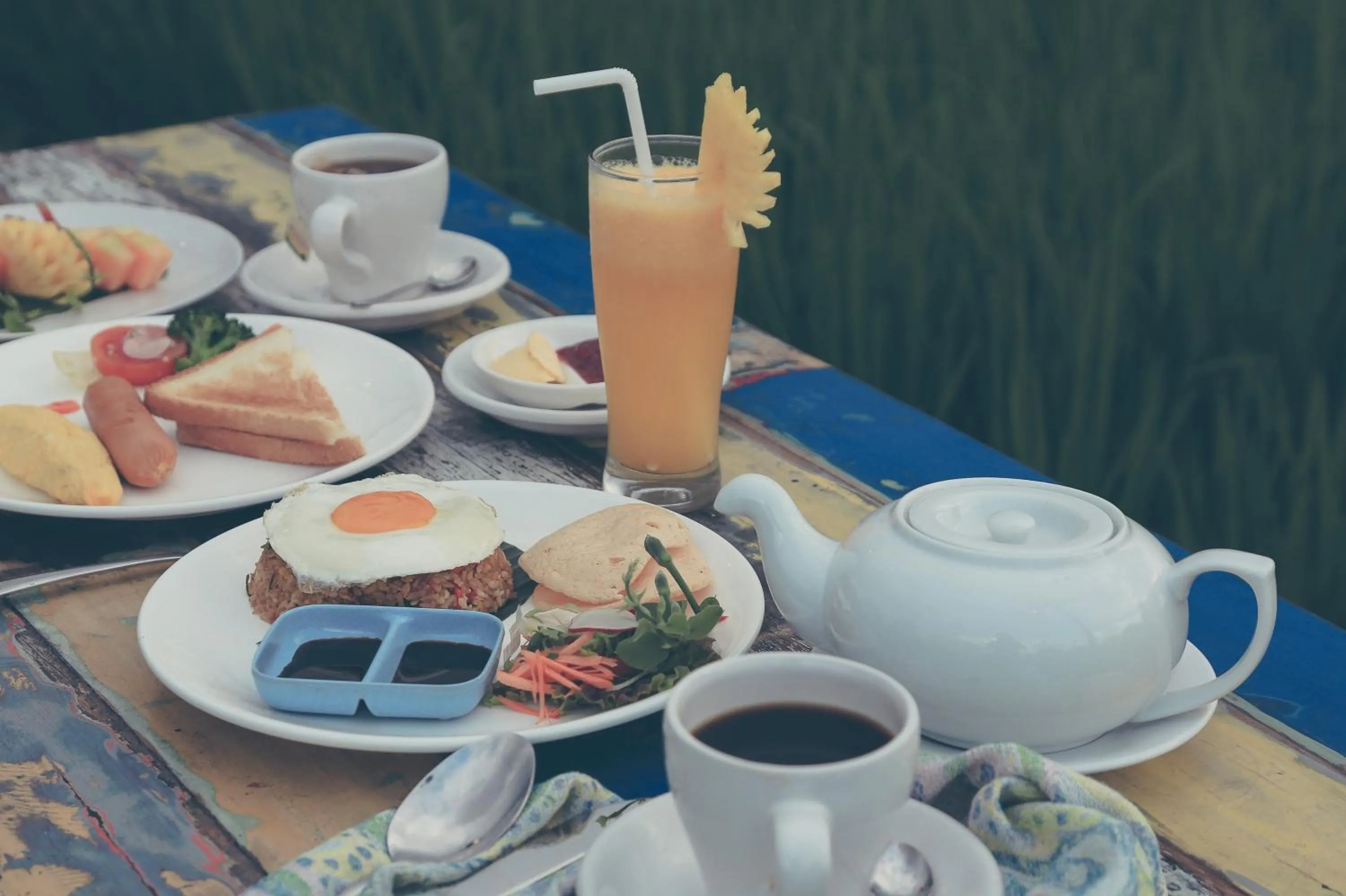 Breakfast in Maha Shanti Ubud Villa