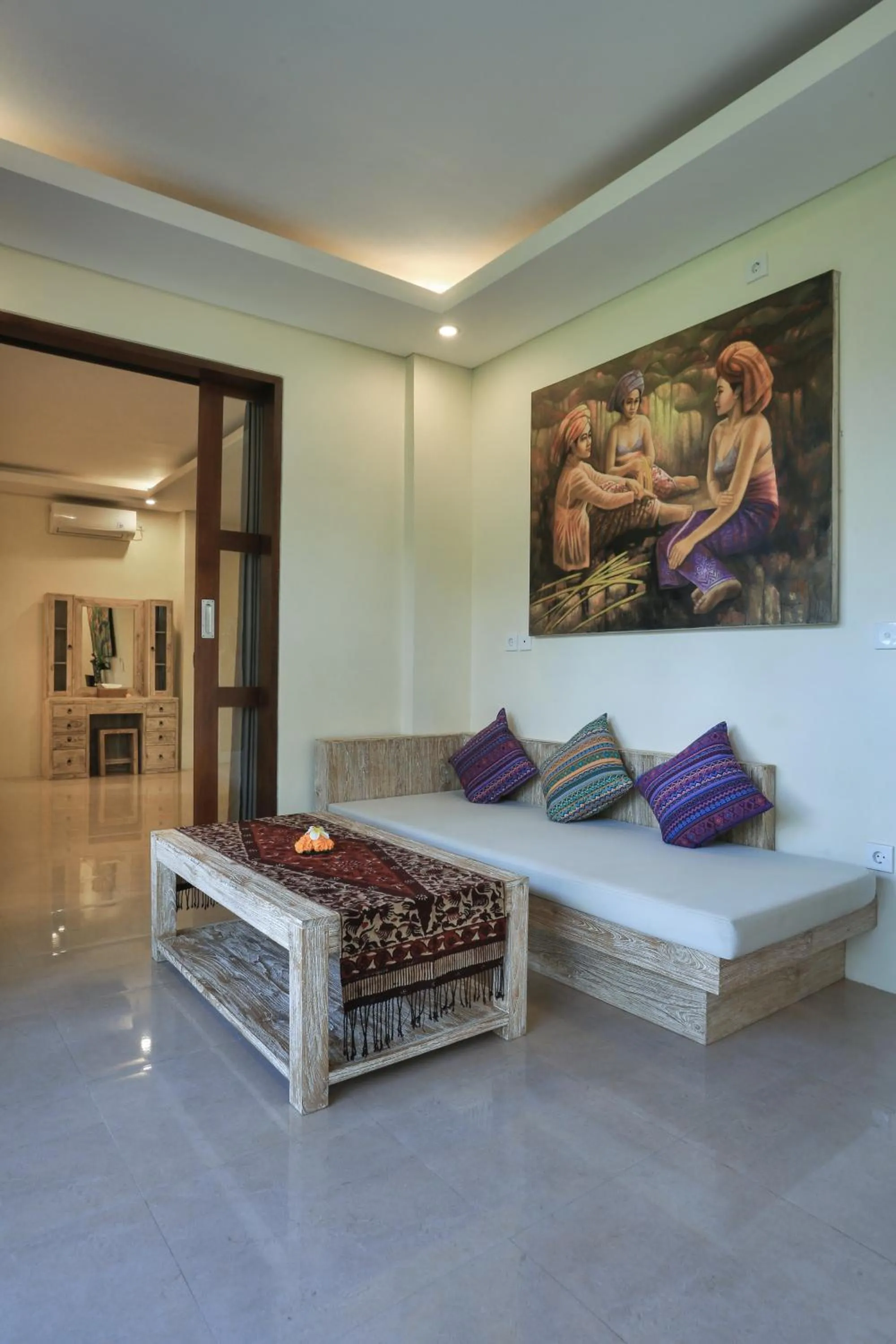 Living room in Maha Shanti Ubud Villa