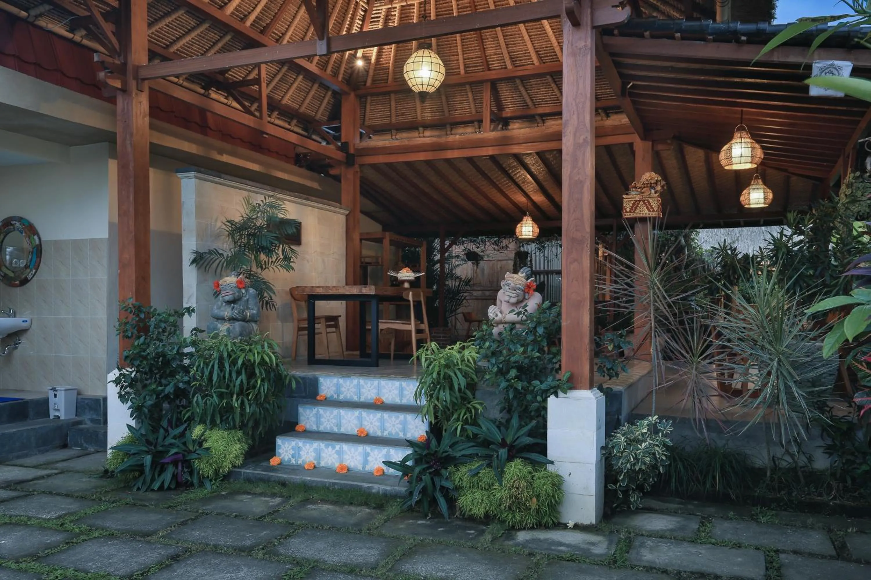 Lobby or reception in Maha Shanti Ubud Villa