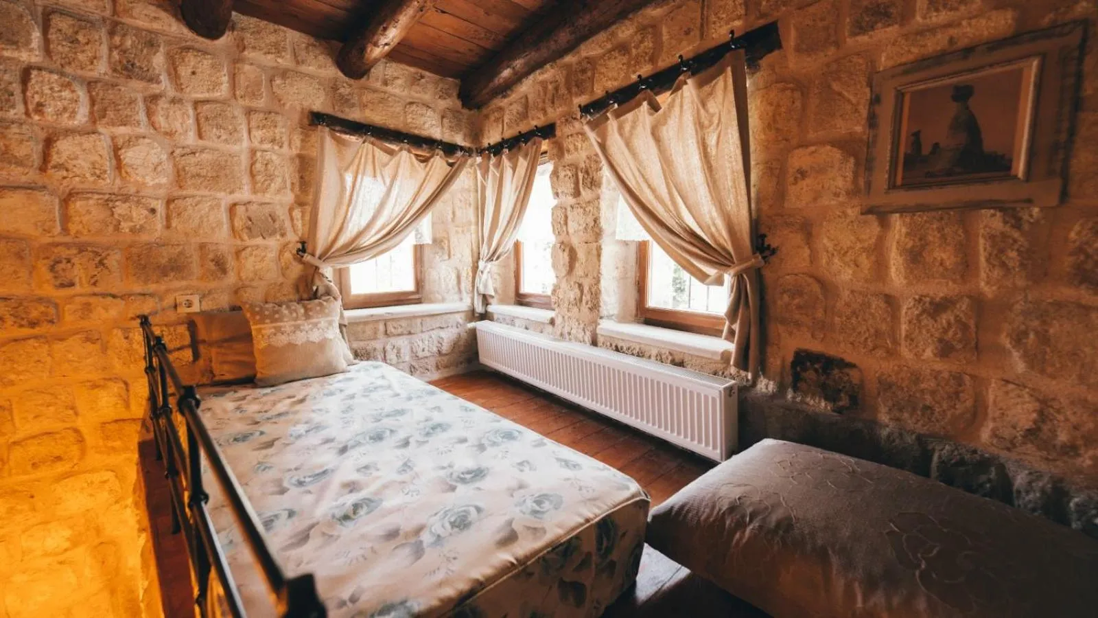 Living room, Bed in Cappadocia Old Houses
