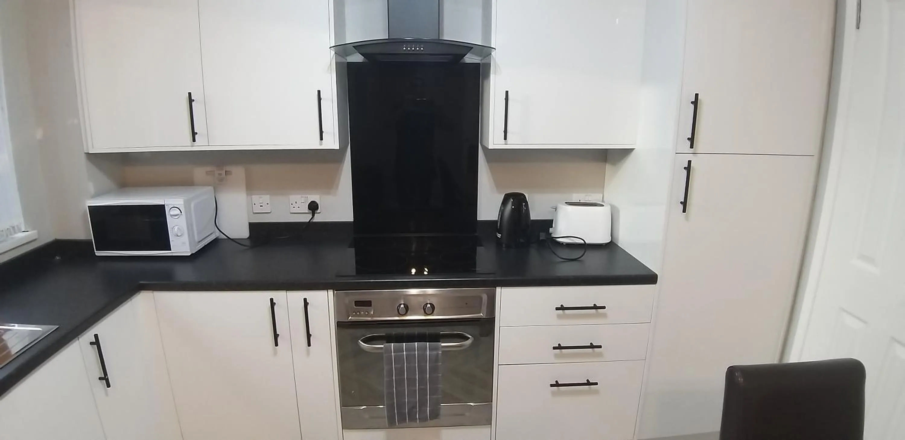 Communal kitchen in Berlin Street Townhouse Belfast