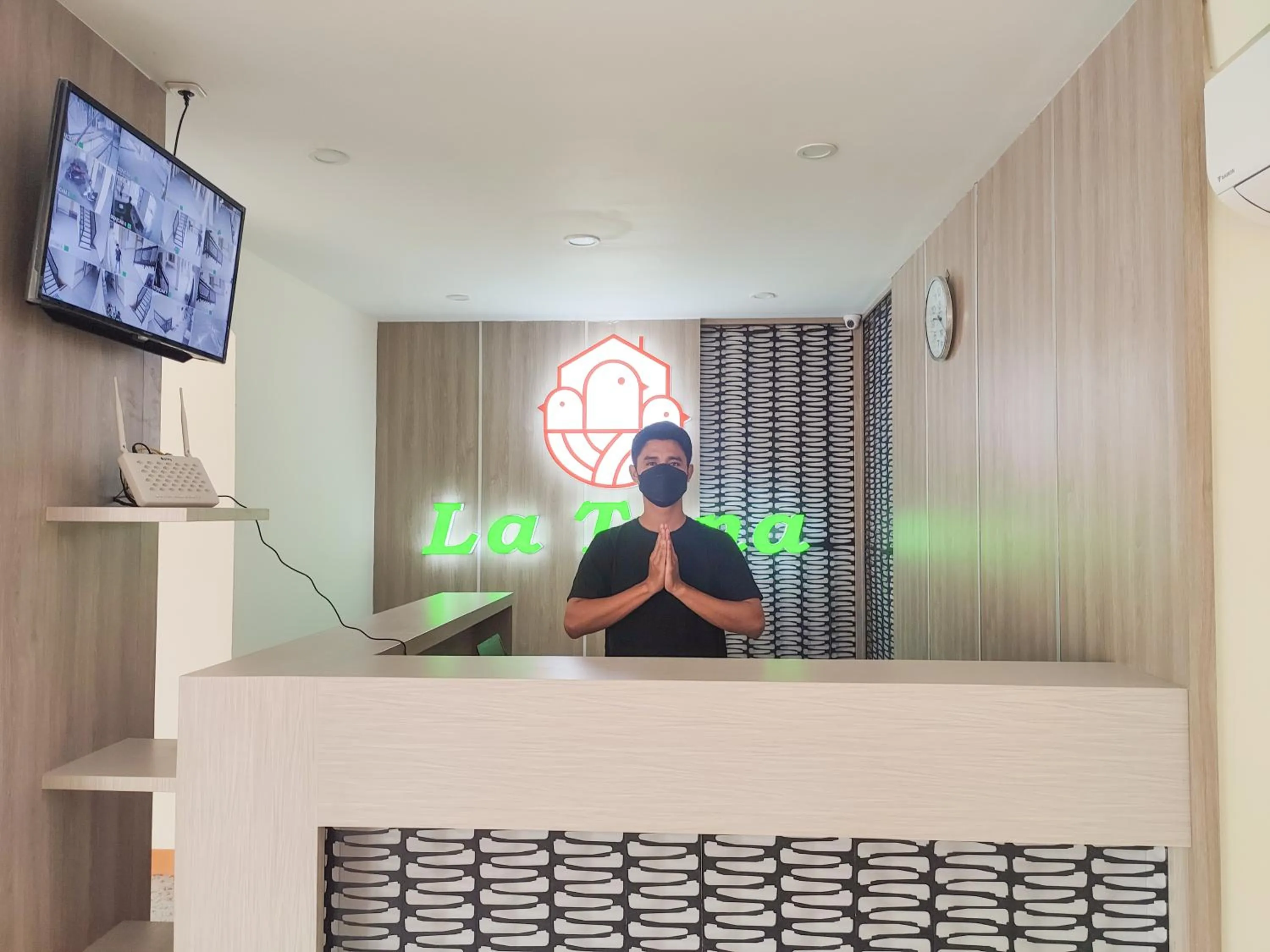 Lobby or reception in La Tana Hotel