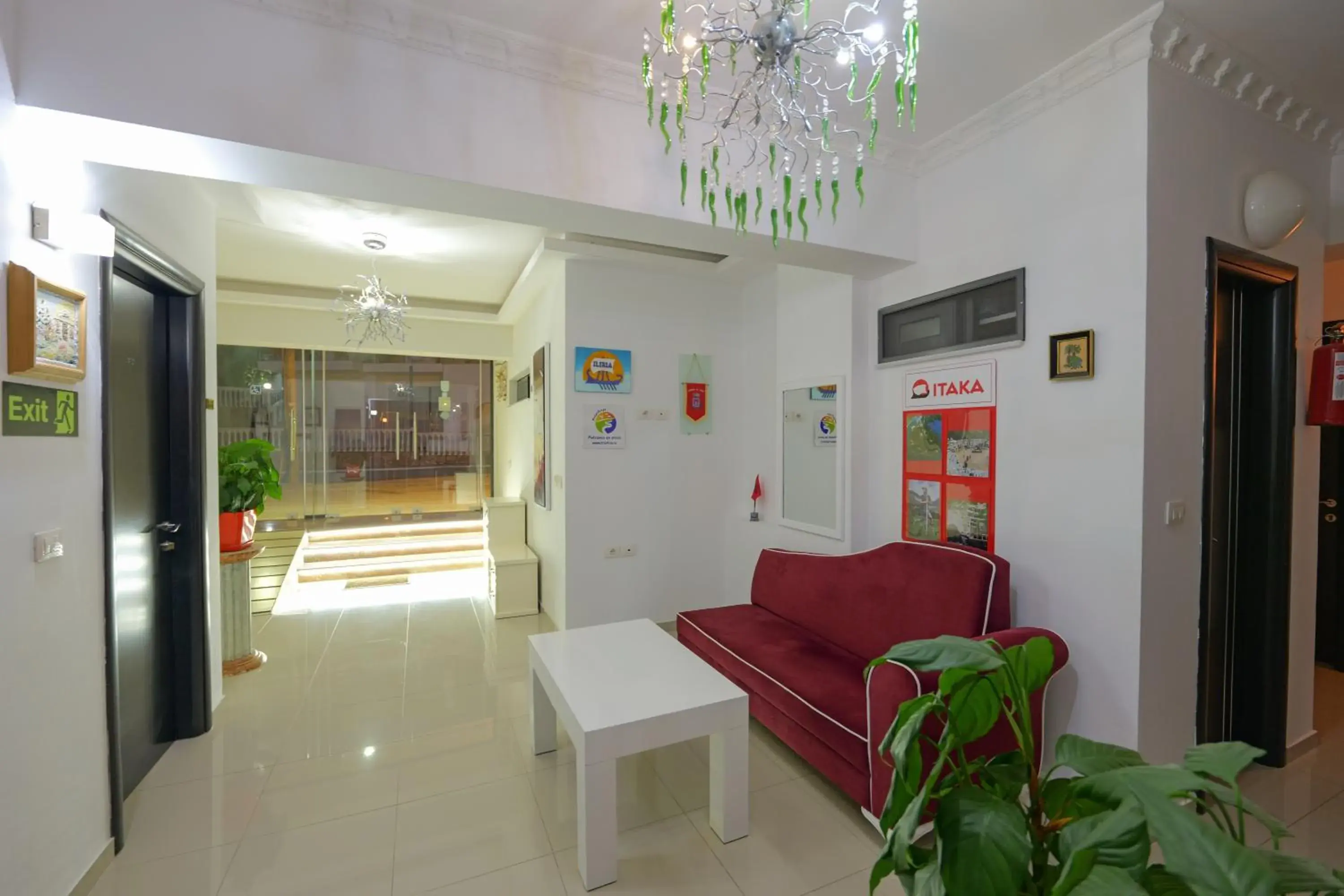 Lobby or reception in Hotel Iliria Lobby or reception in Hotel Iliria