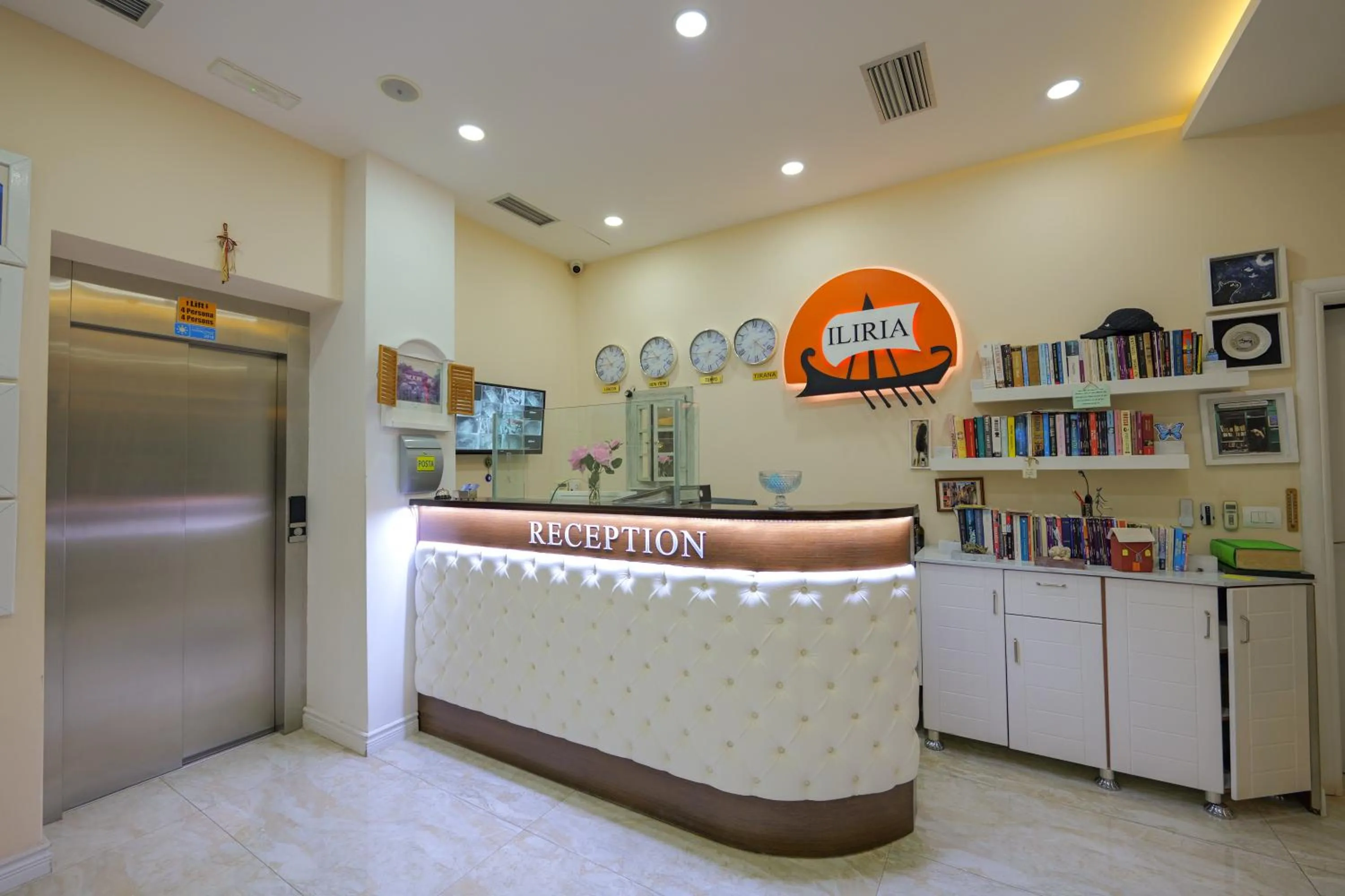 Lobby or reception in Hotel Iliria