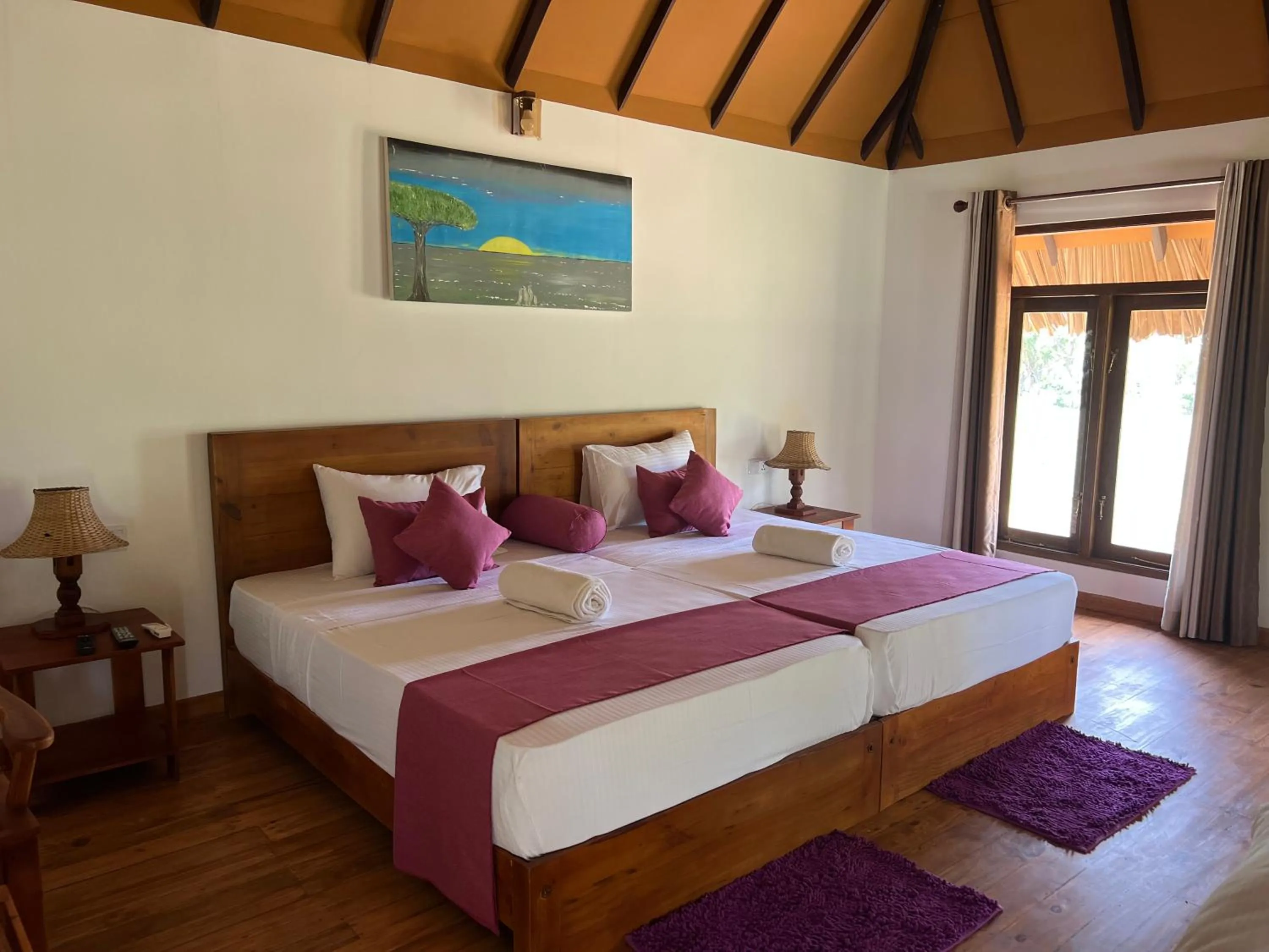 Bed in Saffron Lake Yala