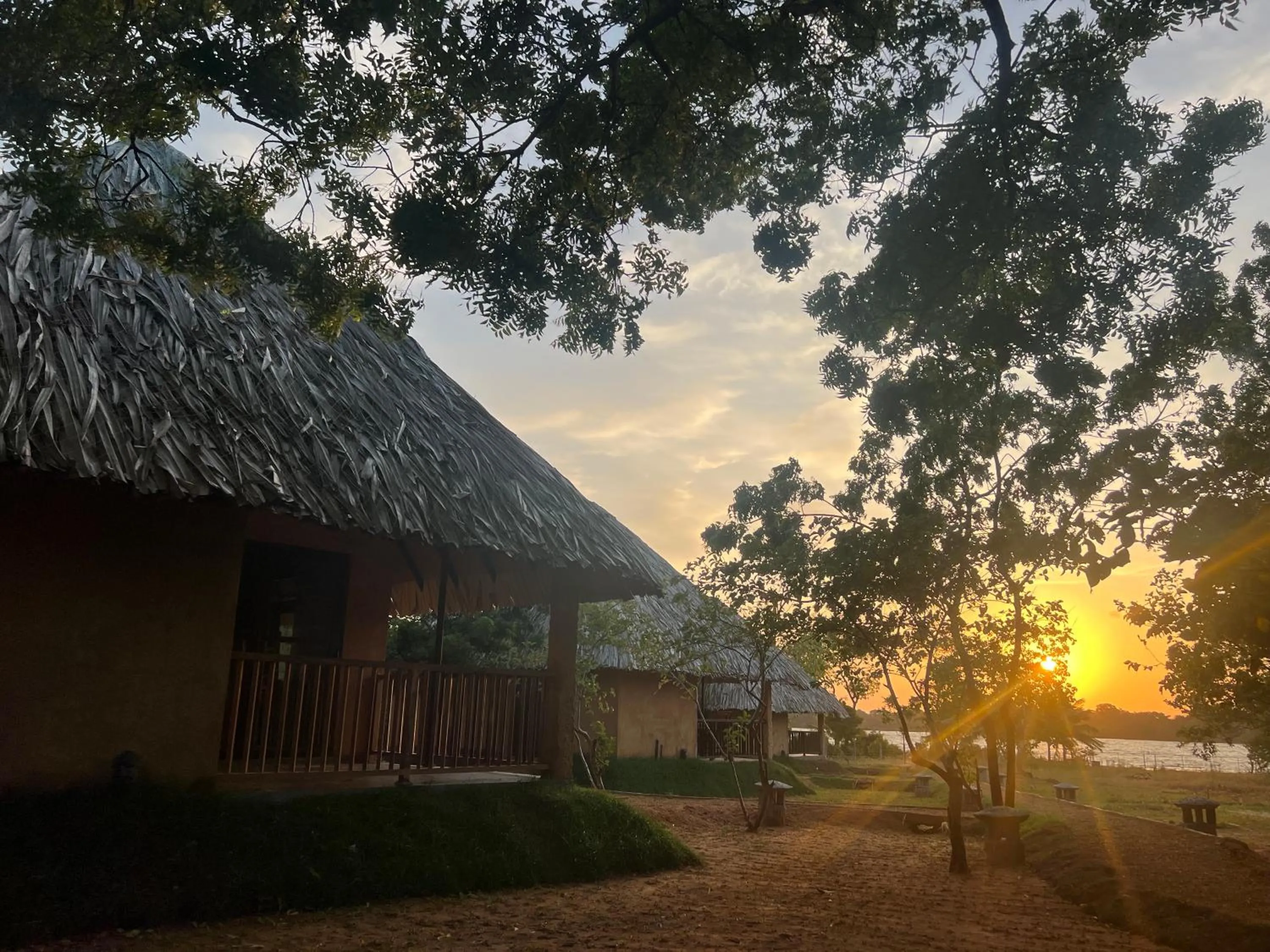 Sunset in Saffron Lake Yala