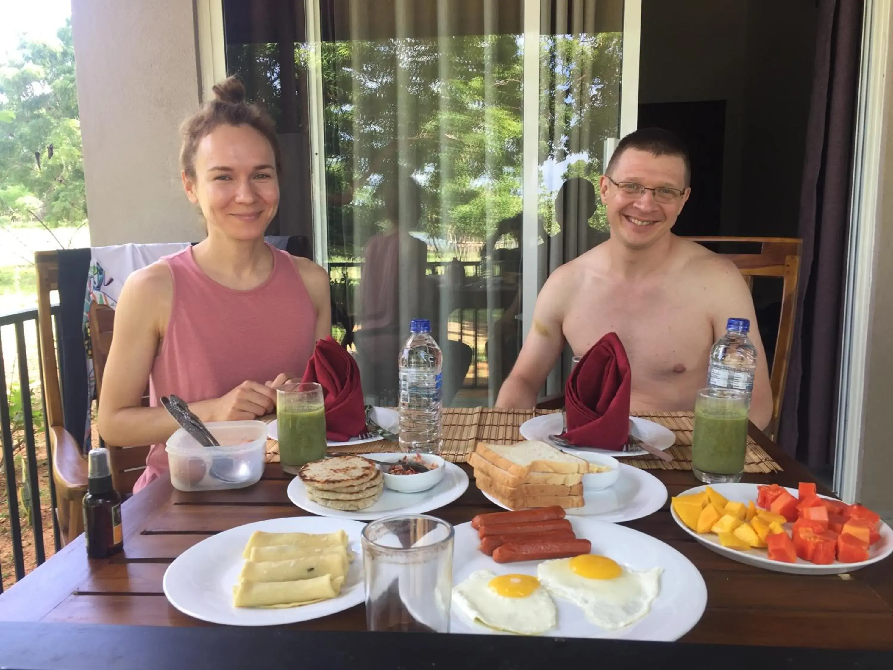 Buffet breakfast in Saffron Lake Yala Buffet breakfast in Saffron Lake Yala