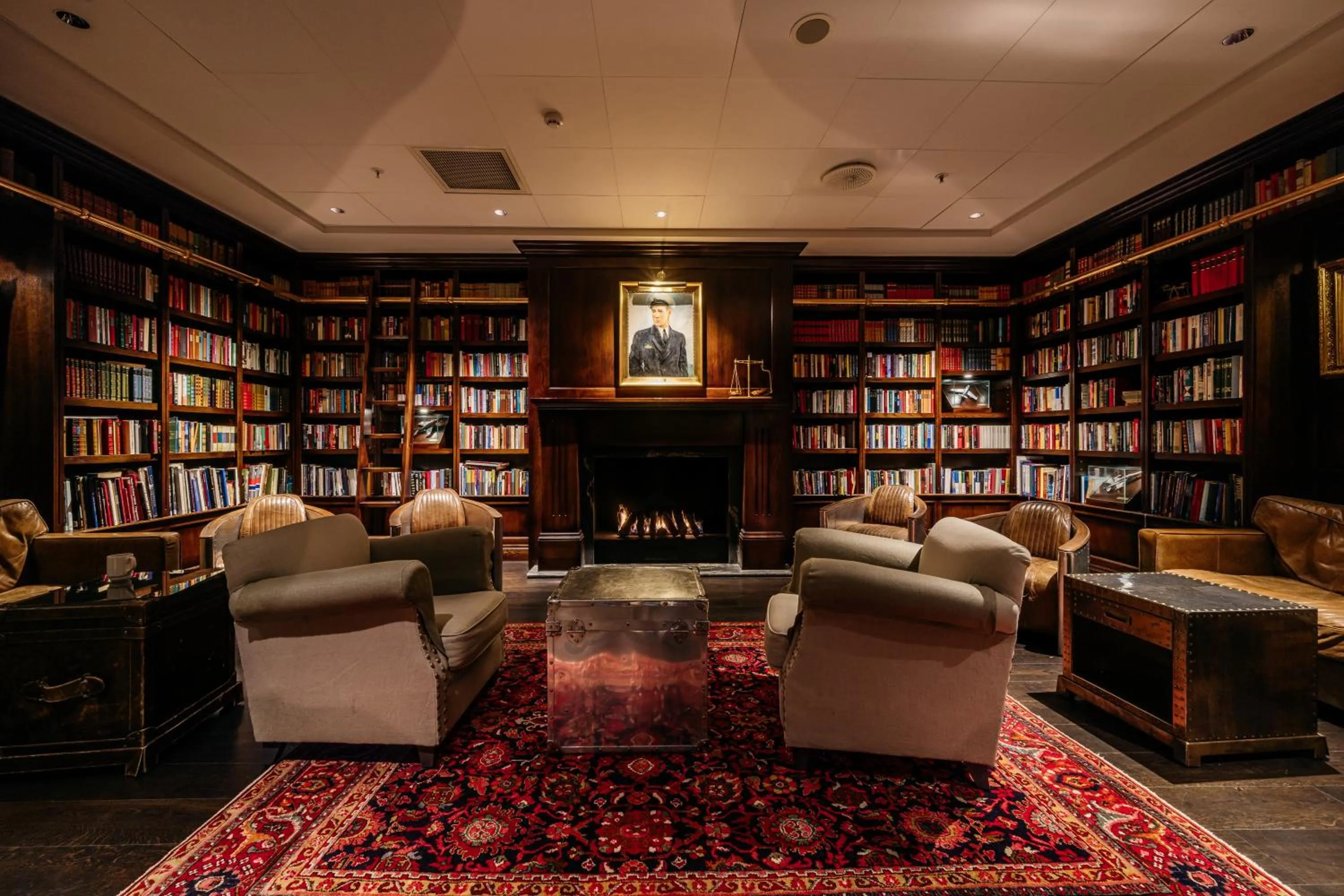 Library in Støtvig Hotel