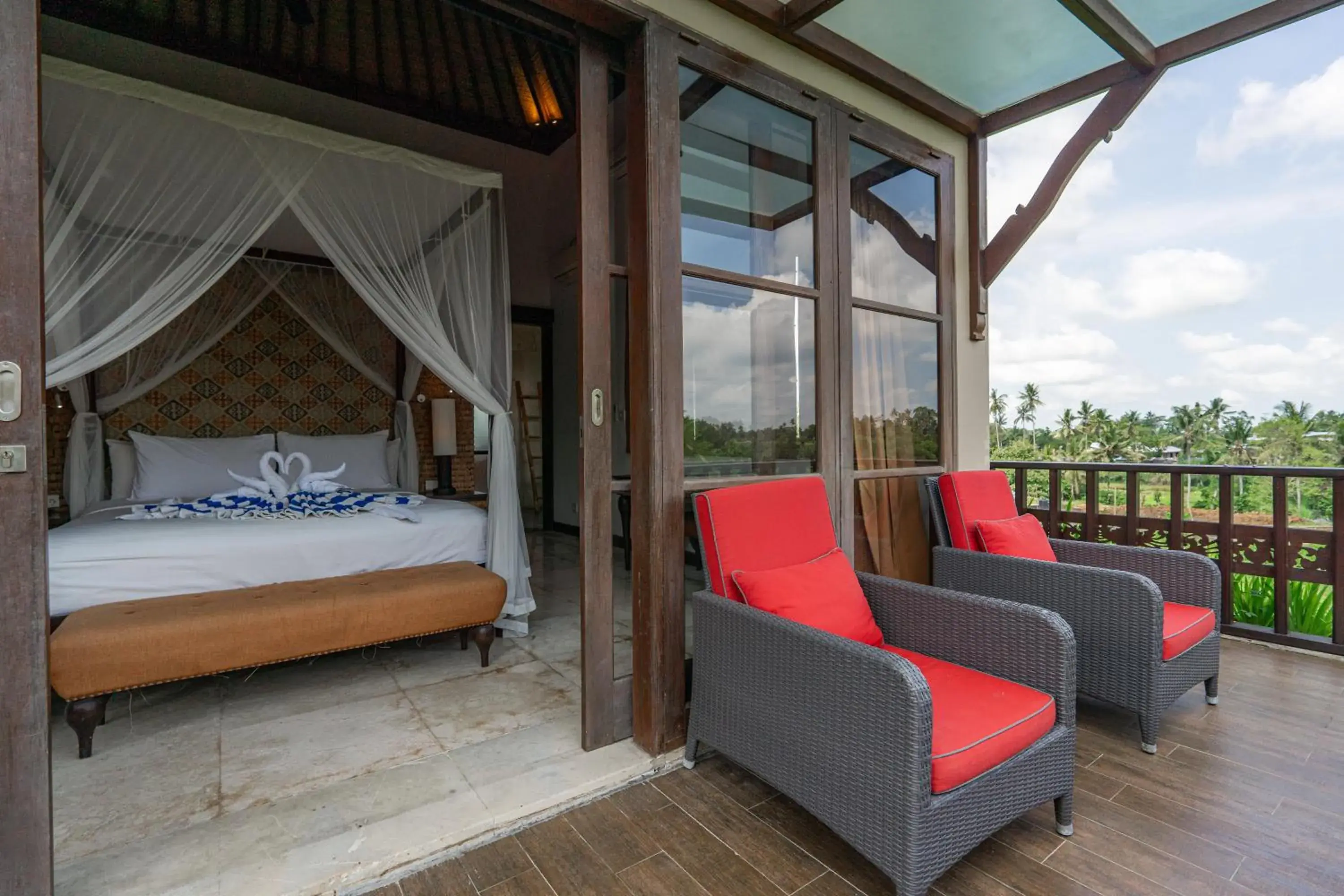 Bed in Uma Stana Villa Bed in Uma Stana Villa