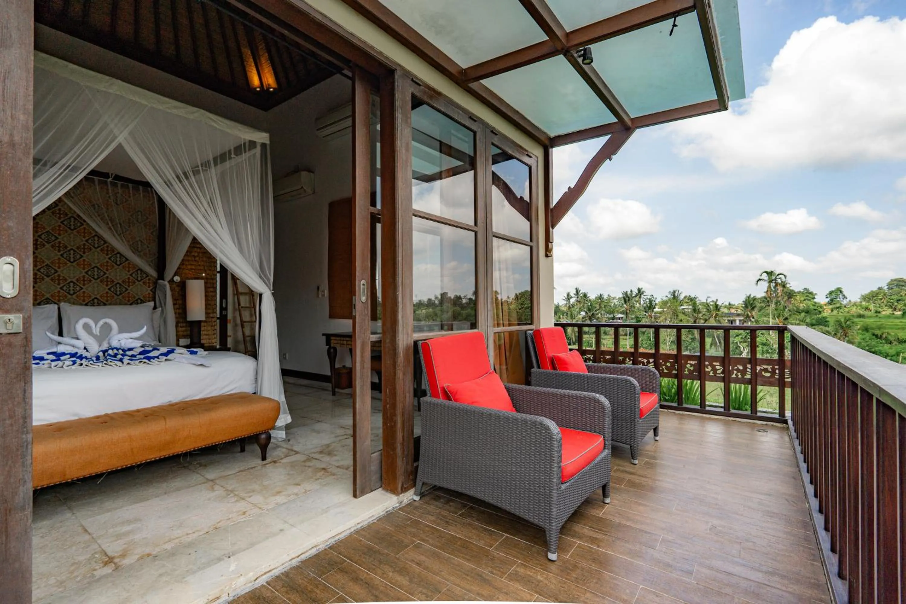 Bed in Uma Stana Villa