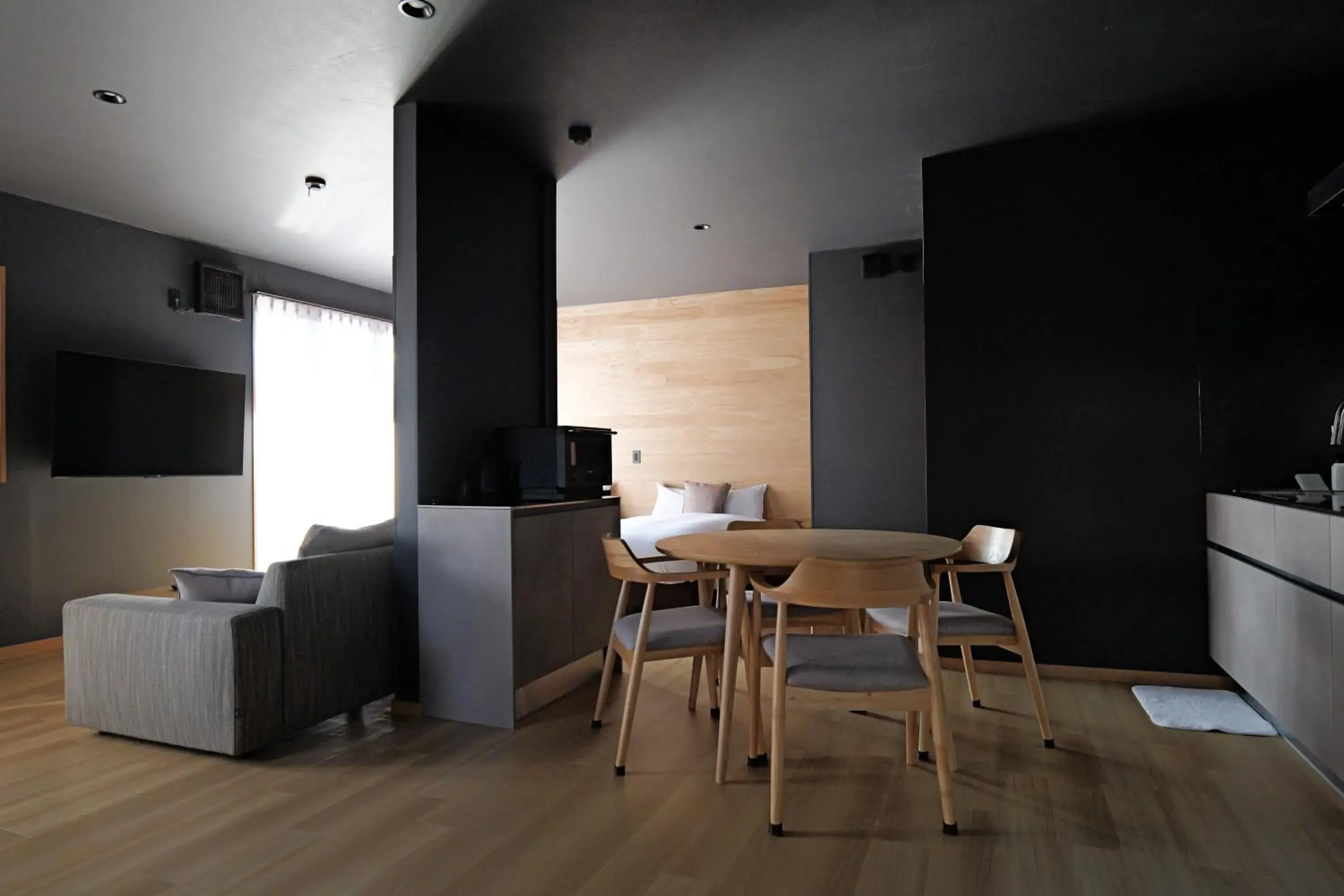 Living room in Kawaguchiko Country Cottage Ban Living room in Kawaguchiko Country Cottage Ban