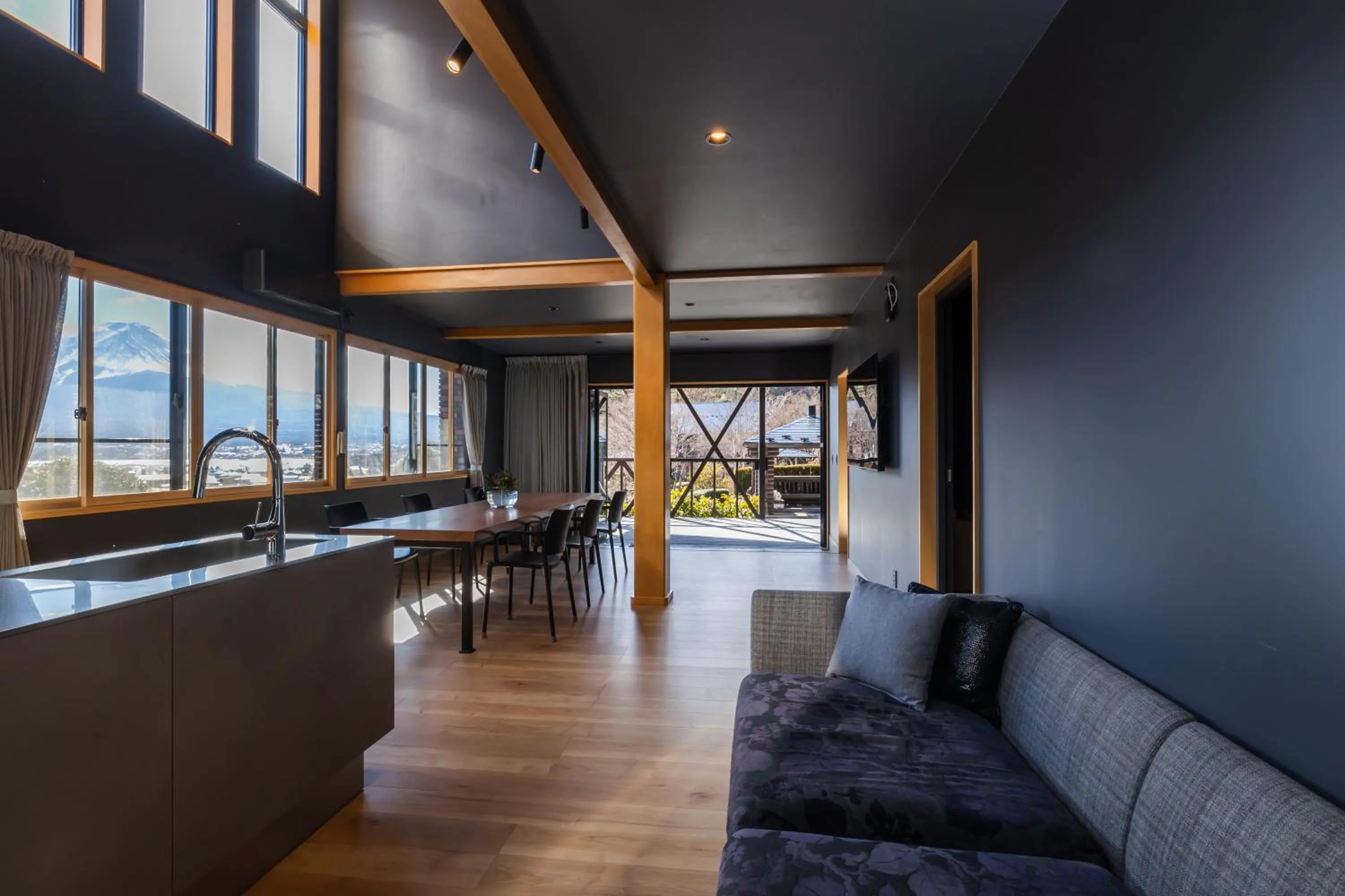 Living room in Kawaguchiko Country Cottage Ban