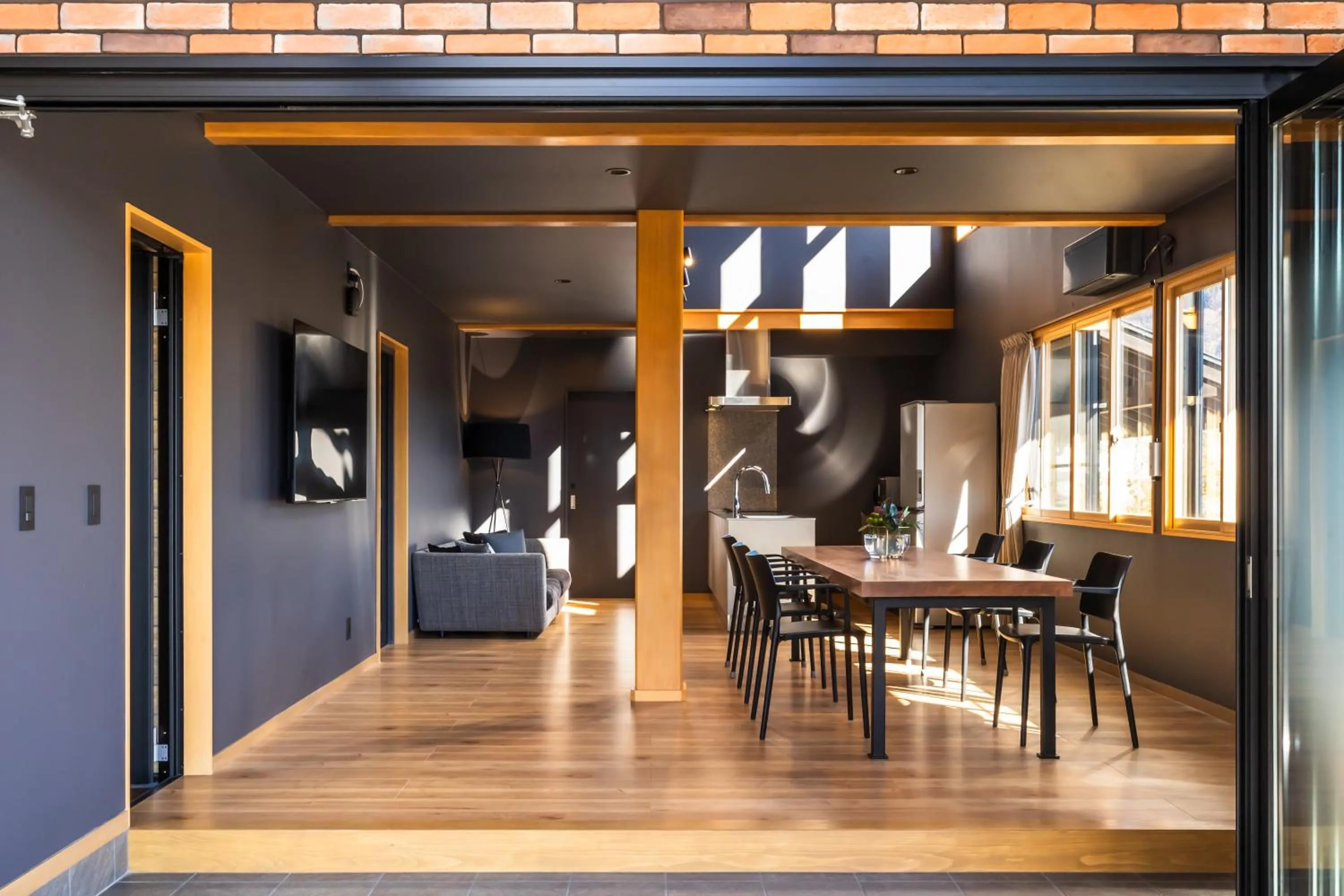 Living room in Kawaguchiko Country Cottage Ban