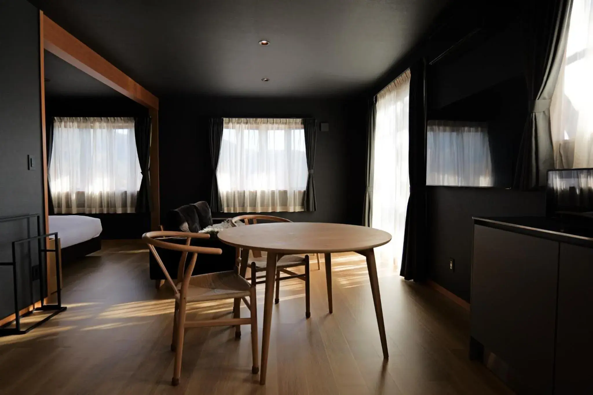 Living room in Kawaguchiko Country Cottage Ban Living room in Kawaguchiko Country Cottage Ban