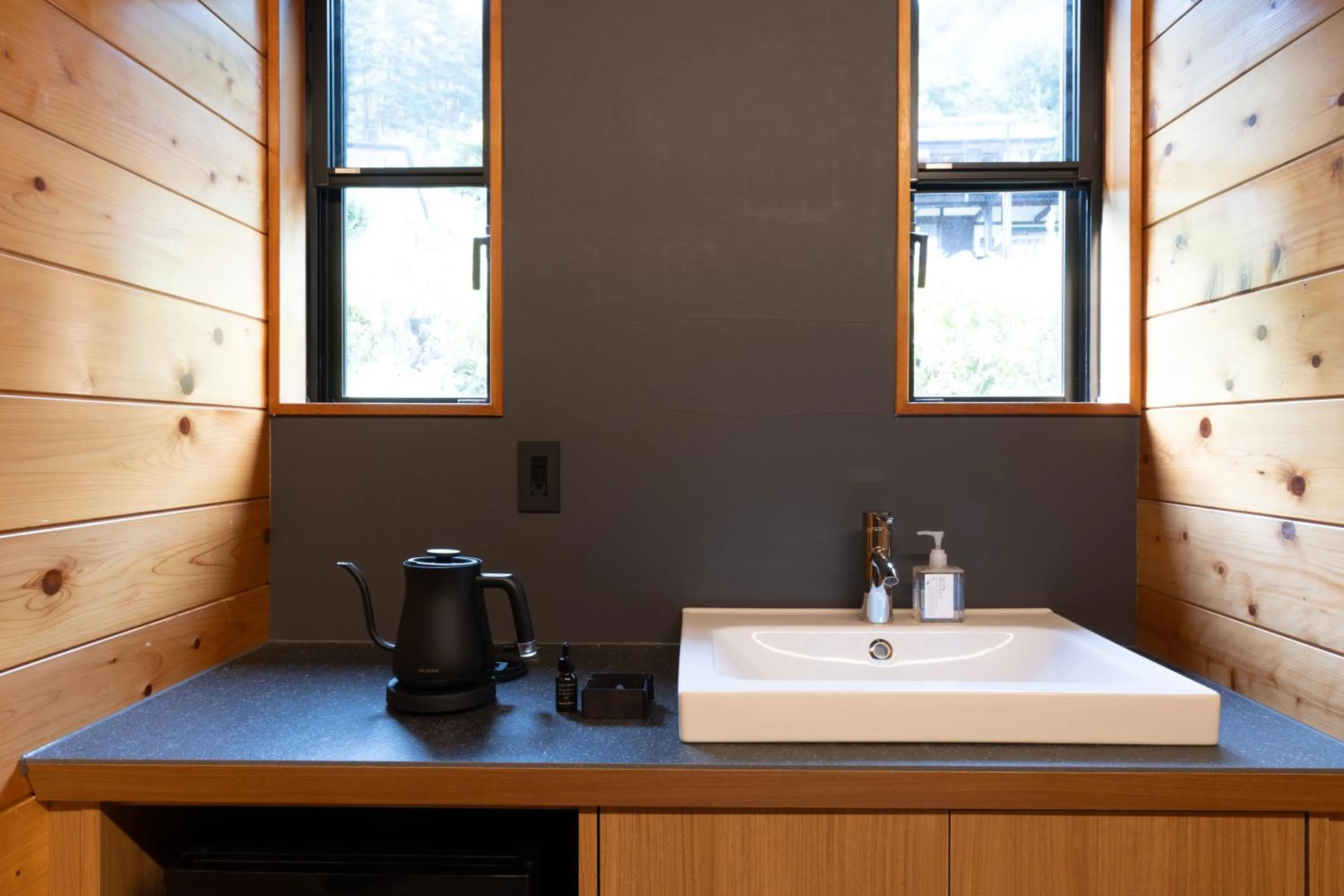 Kitchen or kitchenette in Kawaguchiko Country Cottage Ban