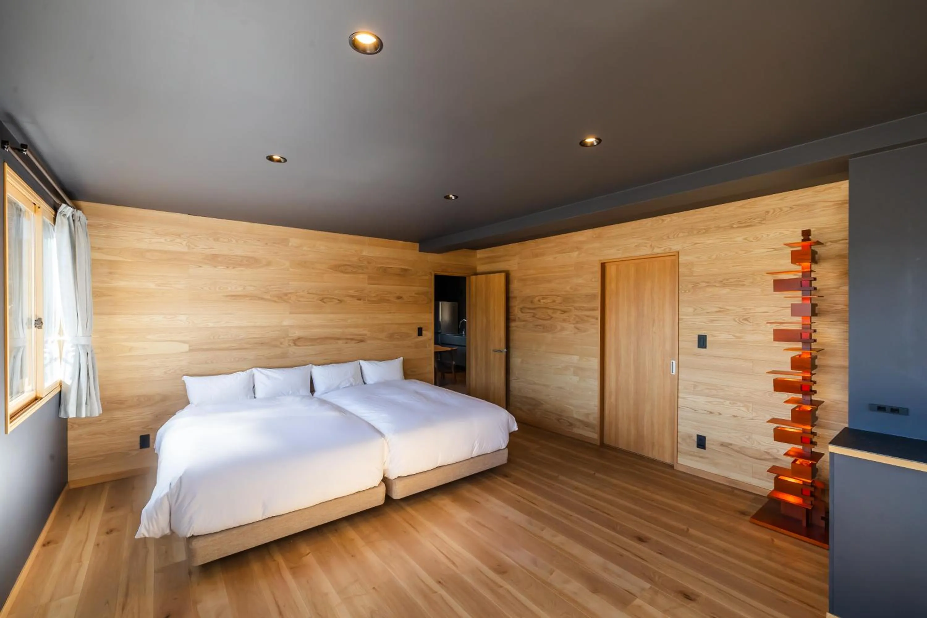 Bedroom, Bed in Kawaguchiko Country Cottage Ban