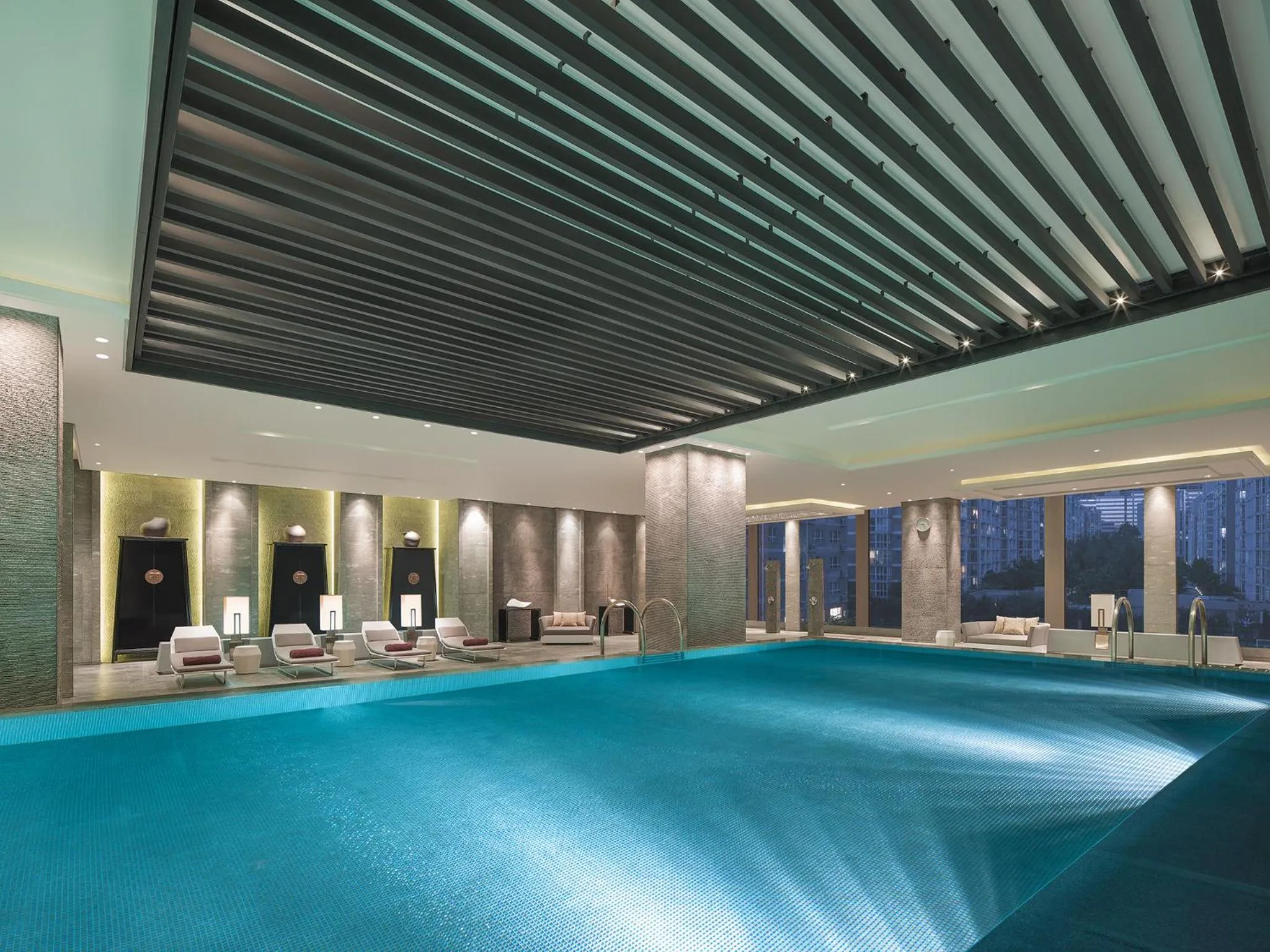 Swimming pool in New World Beijing Hotel