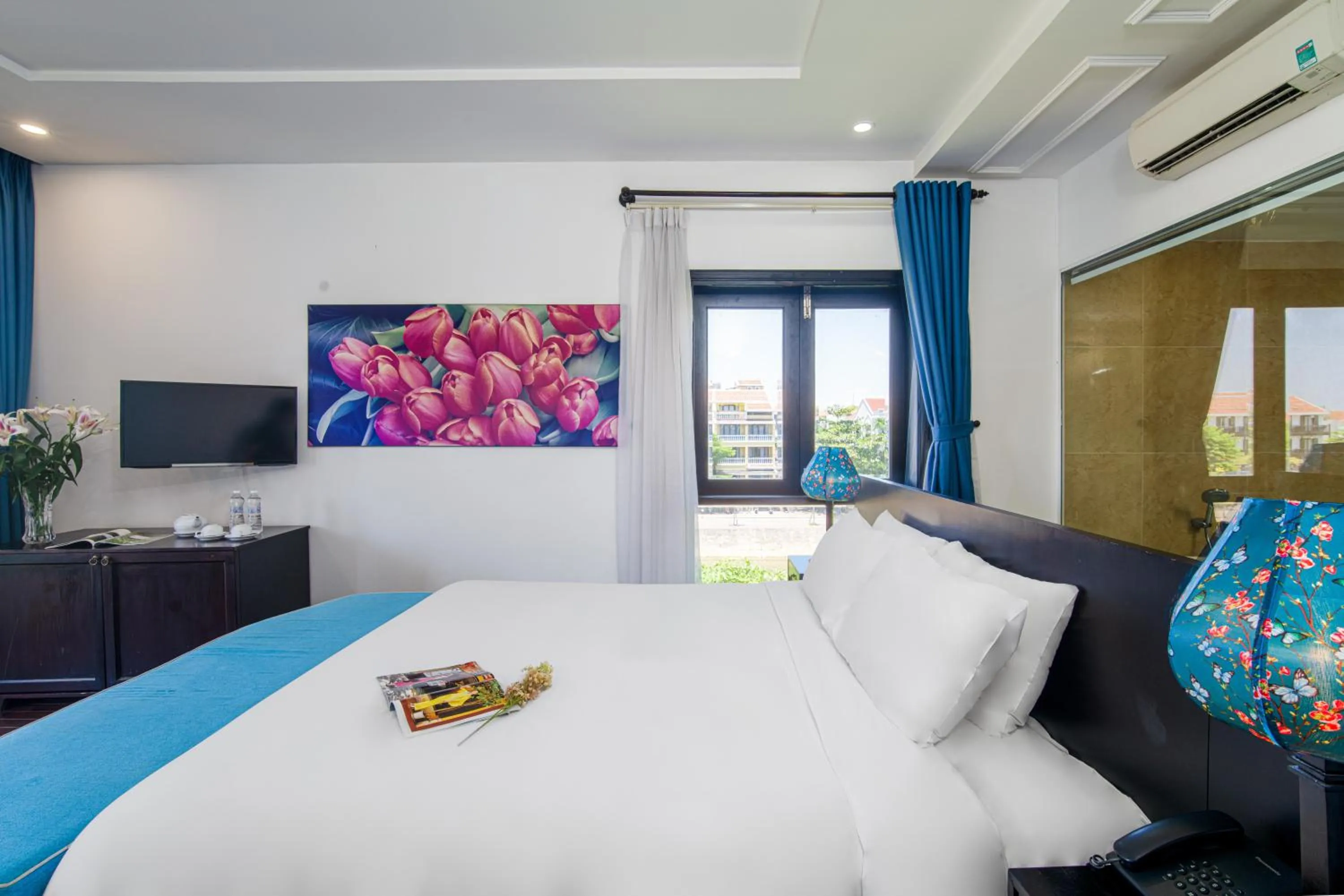 room service, Bed in Thanh Binh Riverside Hoi An