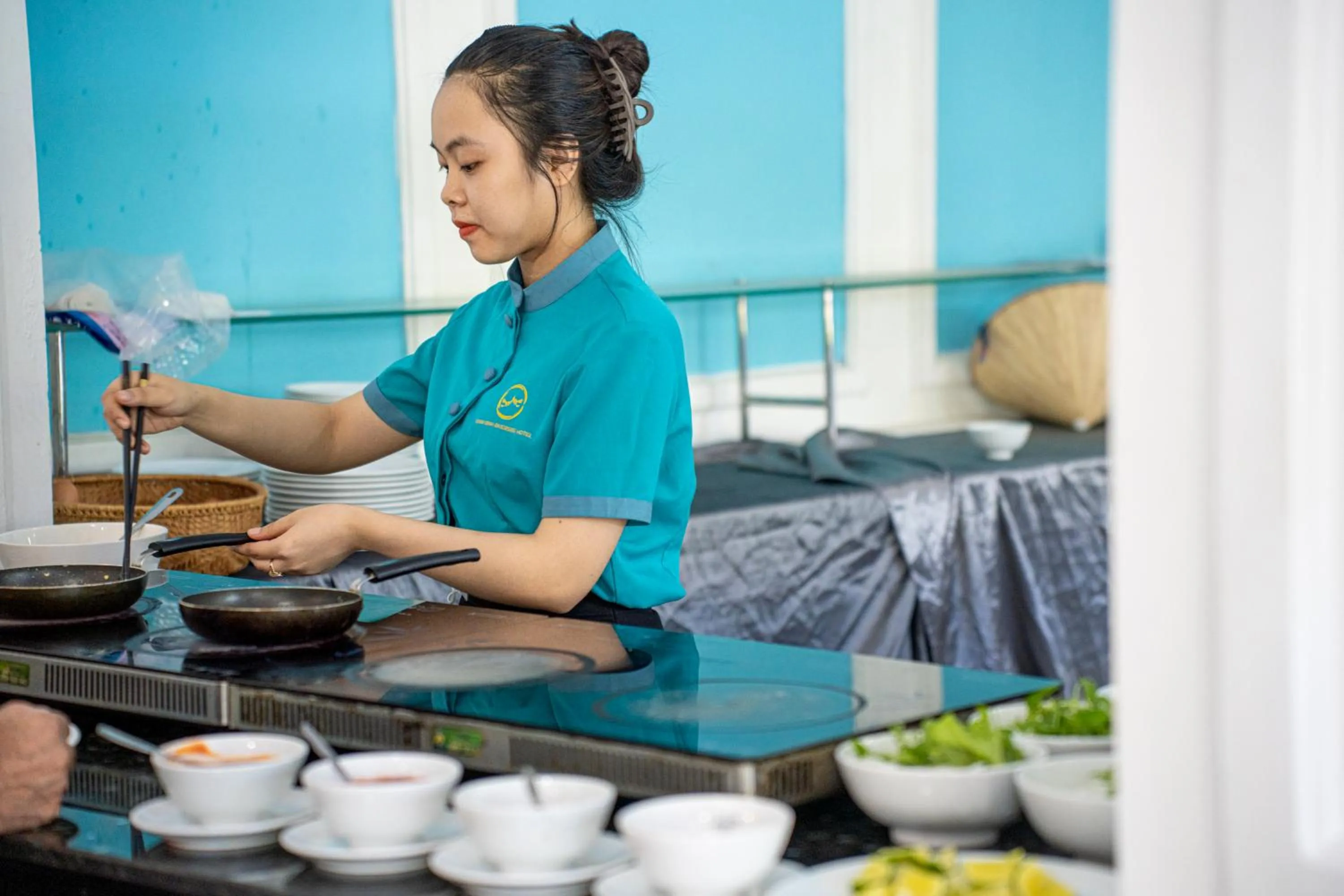 Buffet breakfast in Thanh Binh Riverside Hoi An