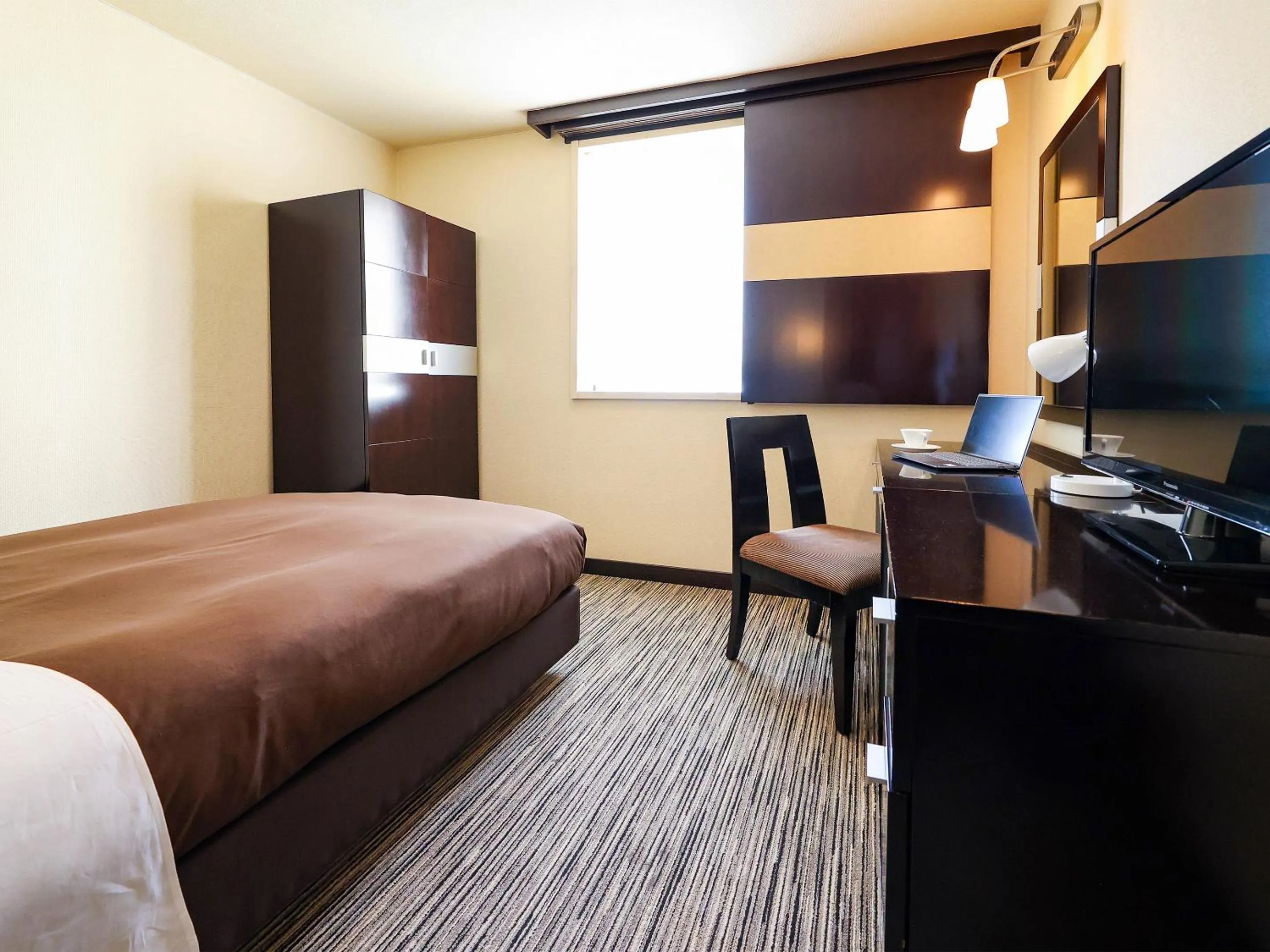 Photo of the whole room, Bed in Fukui Hotel