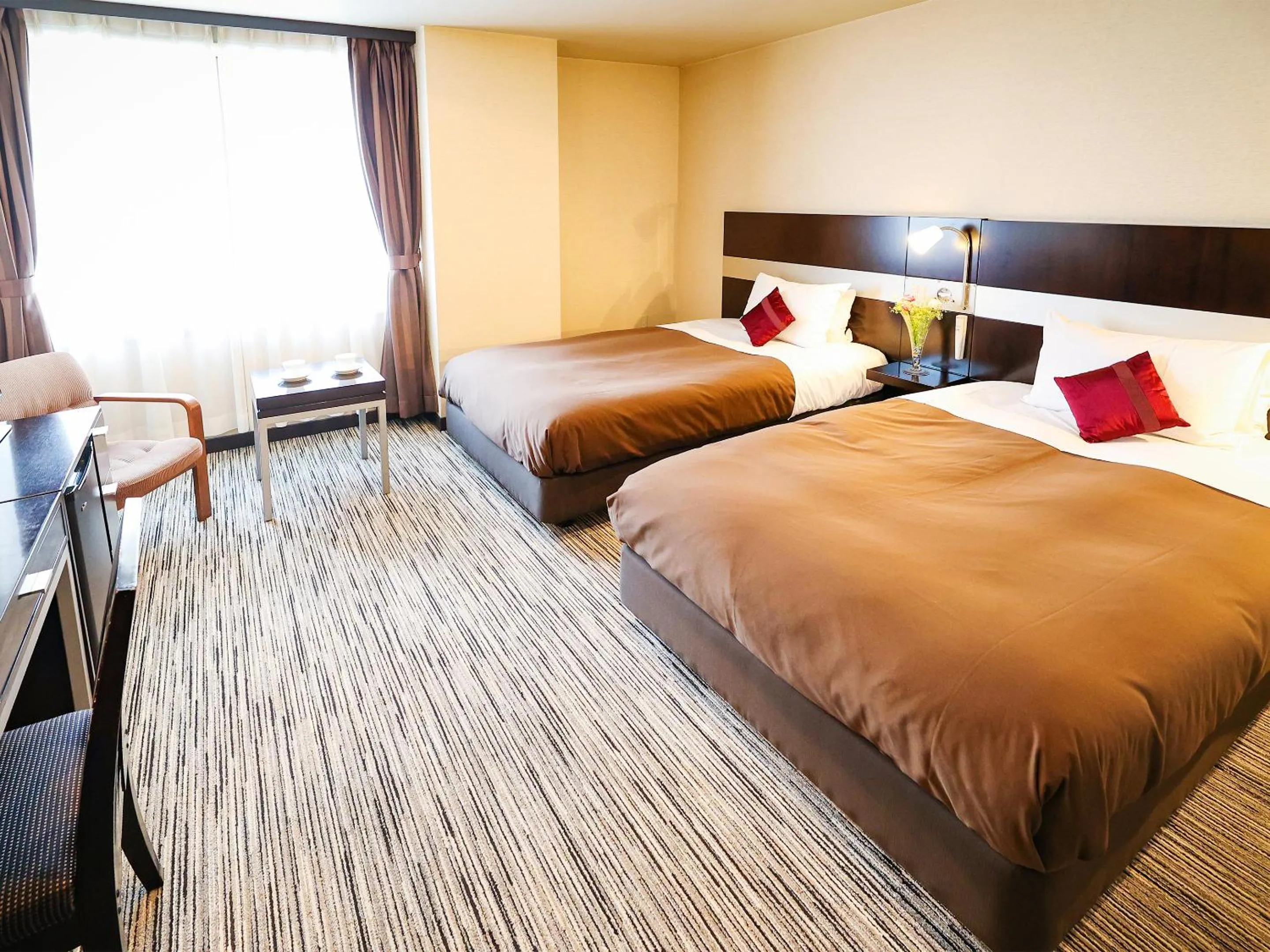 Photo of the whole room, Bed in Fukui Hotel