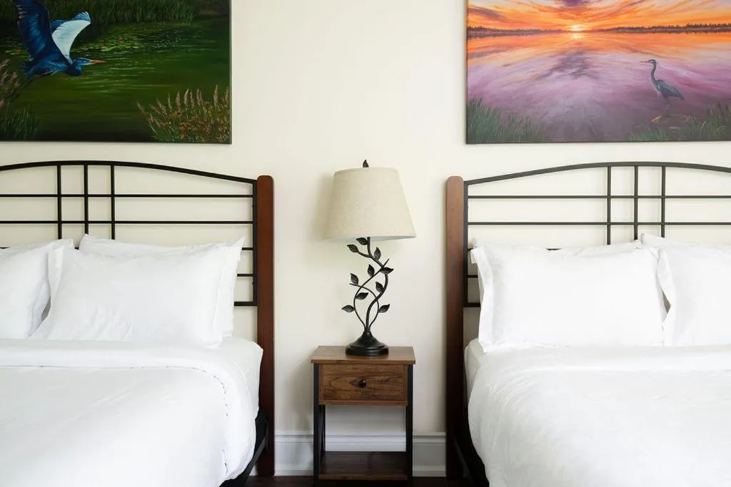 Bed in Fairy Bay Lakehouse