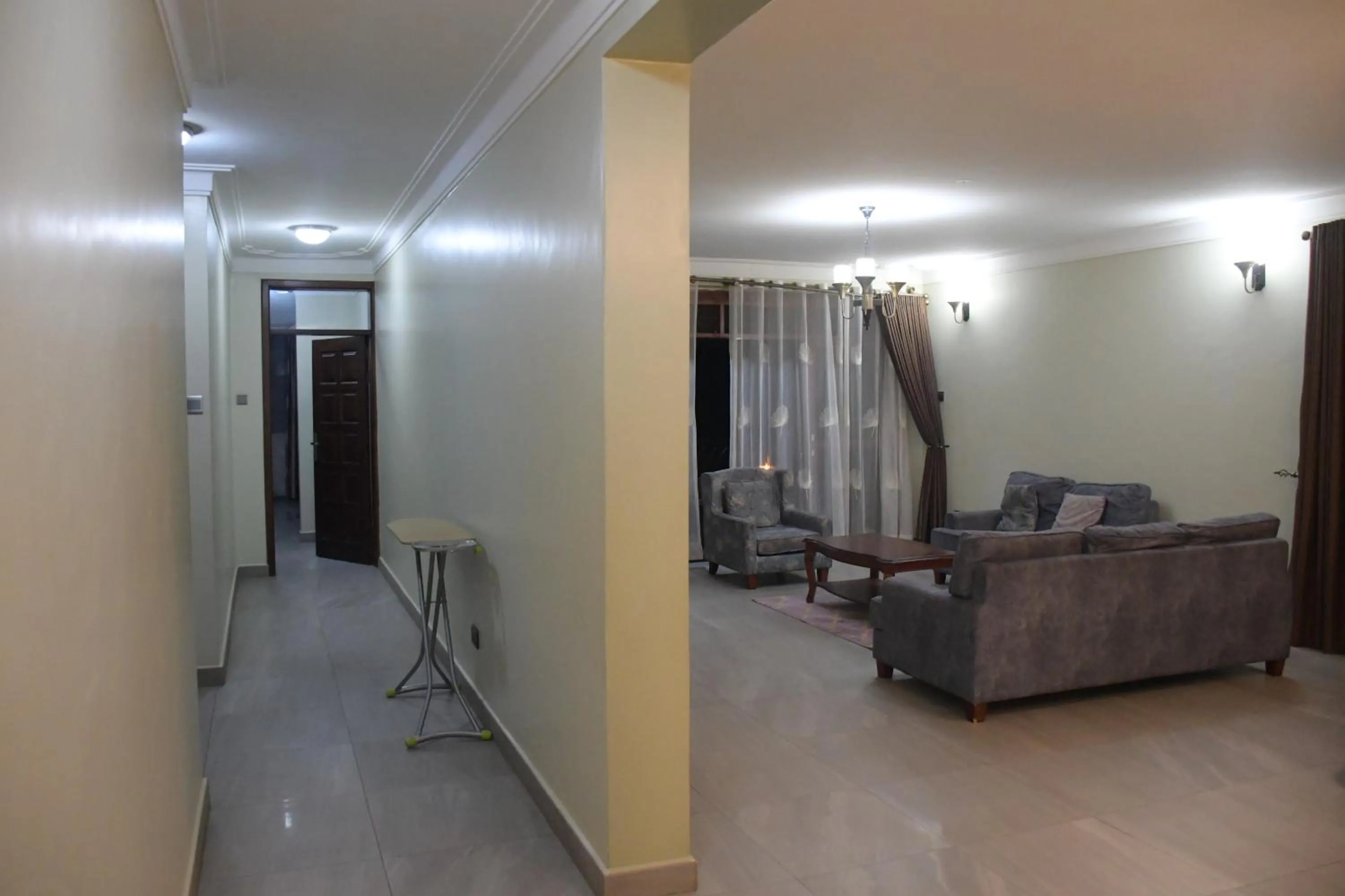 Living room in Munyonyo Heights Apartments