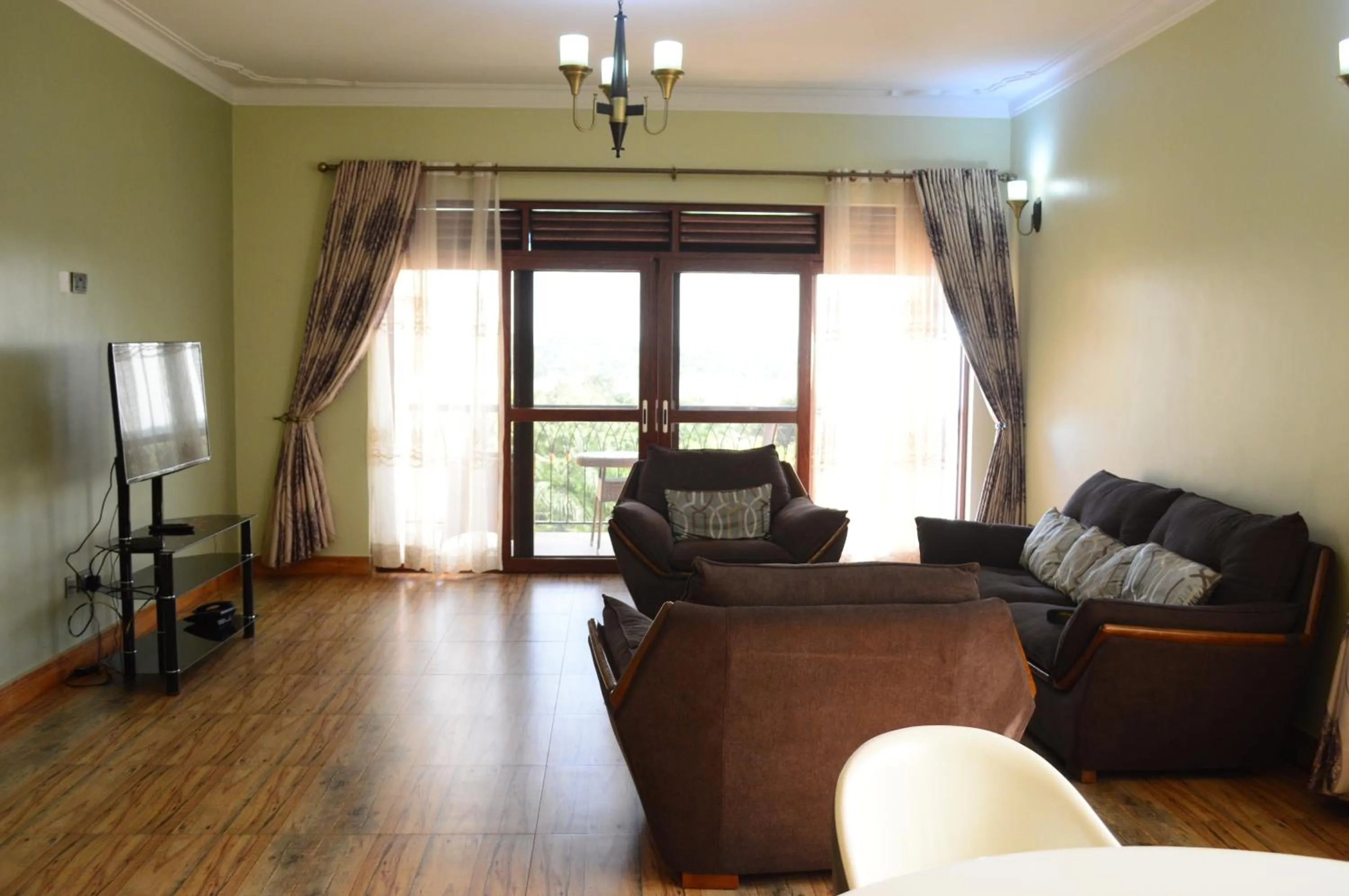 Living room in Munyonyo Heights Apartments