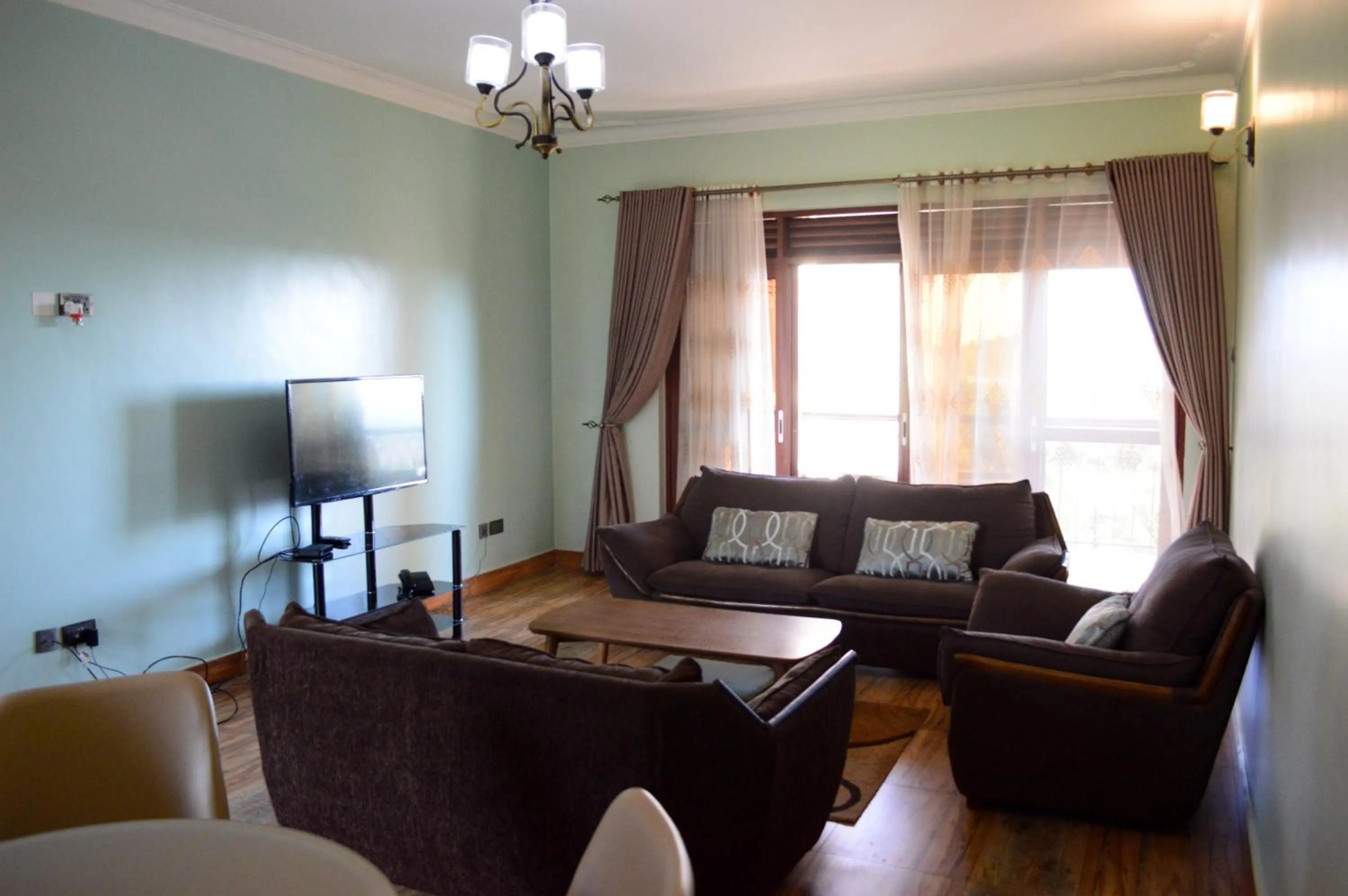 Living room in Munyonyo Heights Apartments