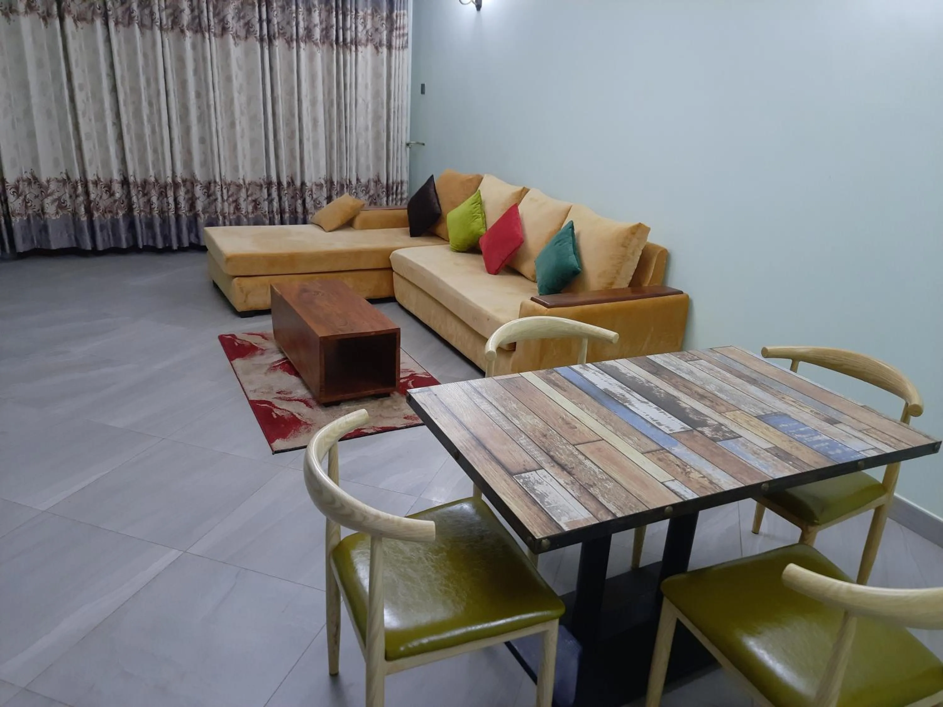 Living room in Munyonyo Heights Apartments