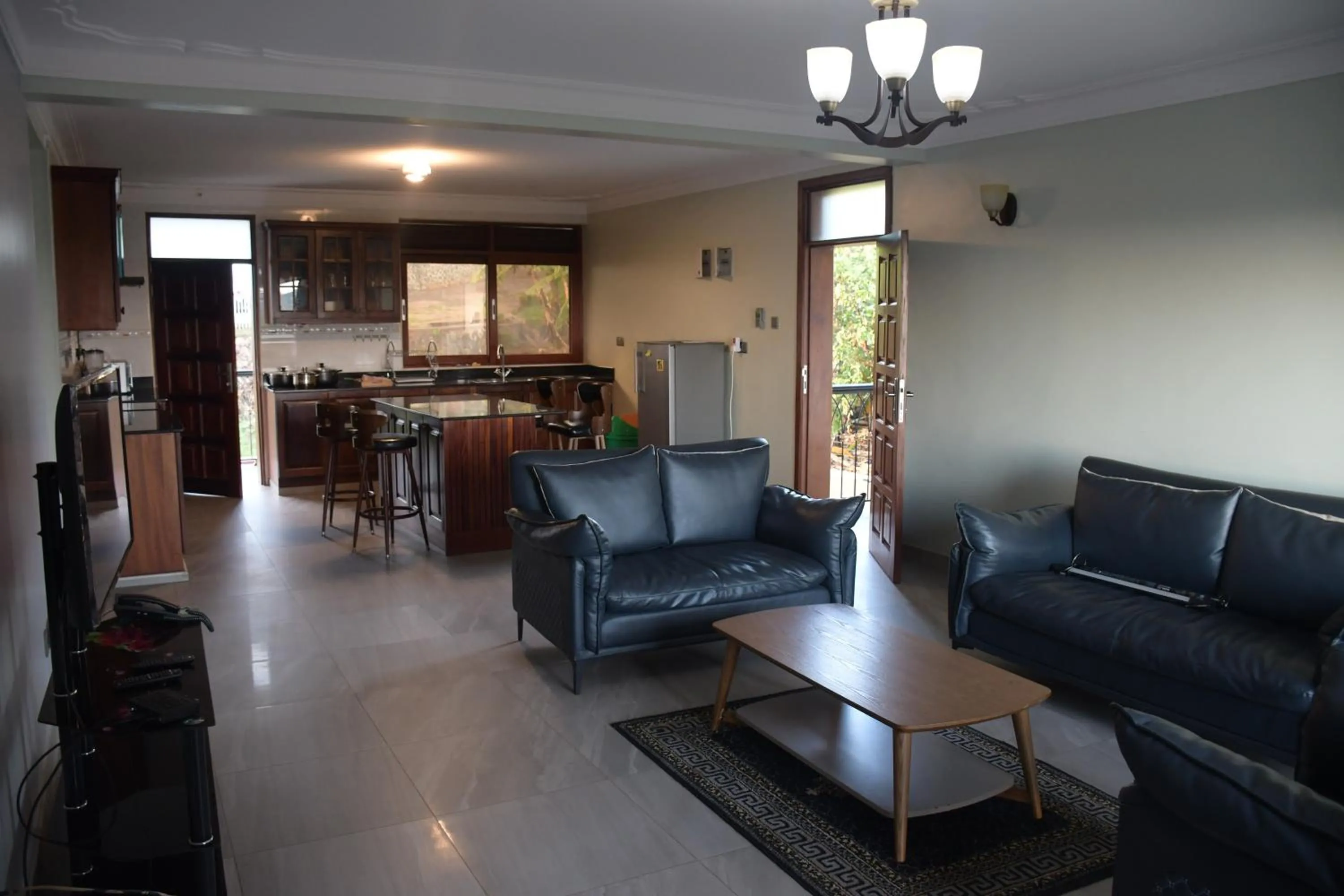 Living room in Munyonyo Heights Apartments