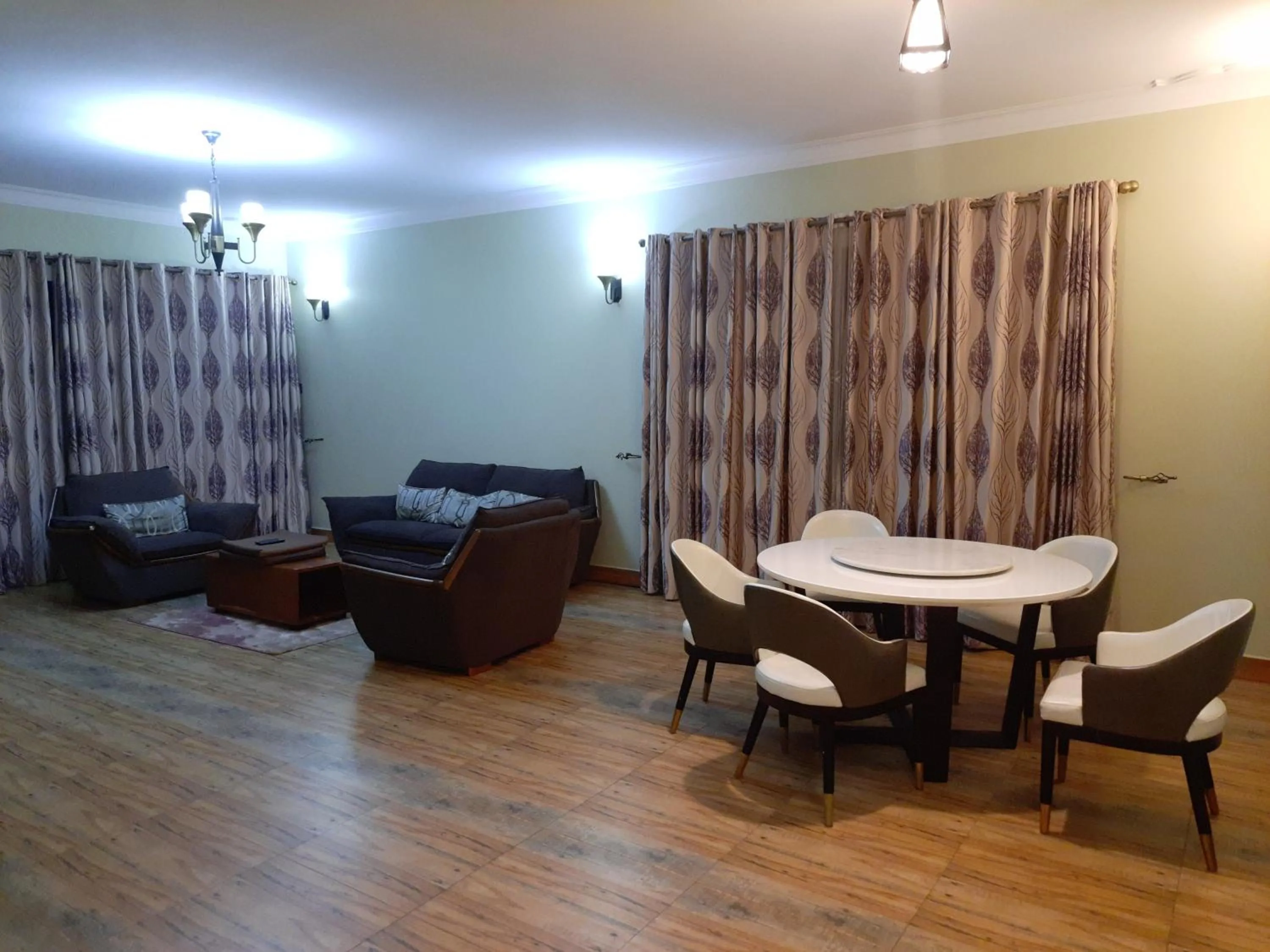 Living room in Munyonyo Heights Apartments