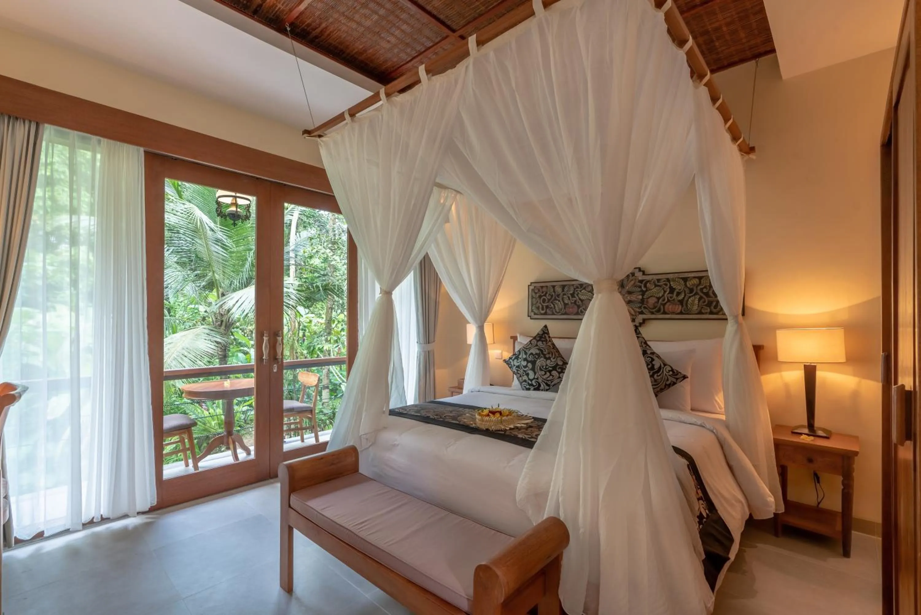 Balcony/Terrace, Bed in The Compass Rose Ubud
