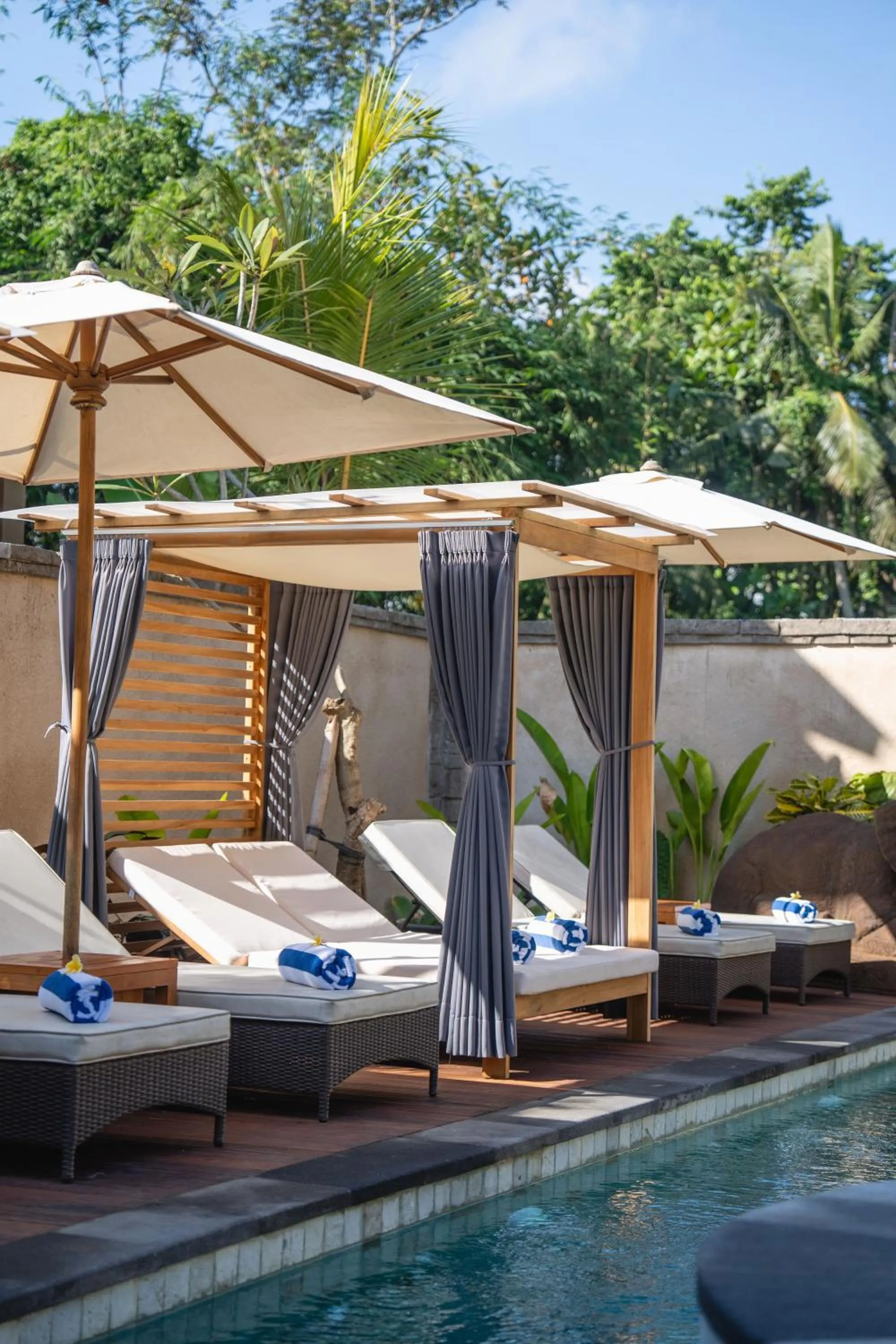 sunbed in The Compass Rose Ubud