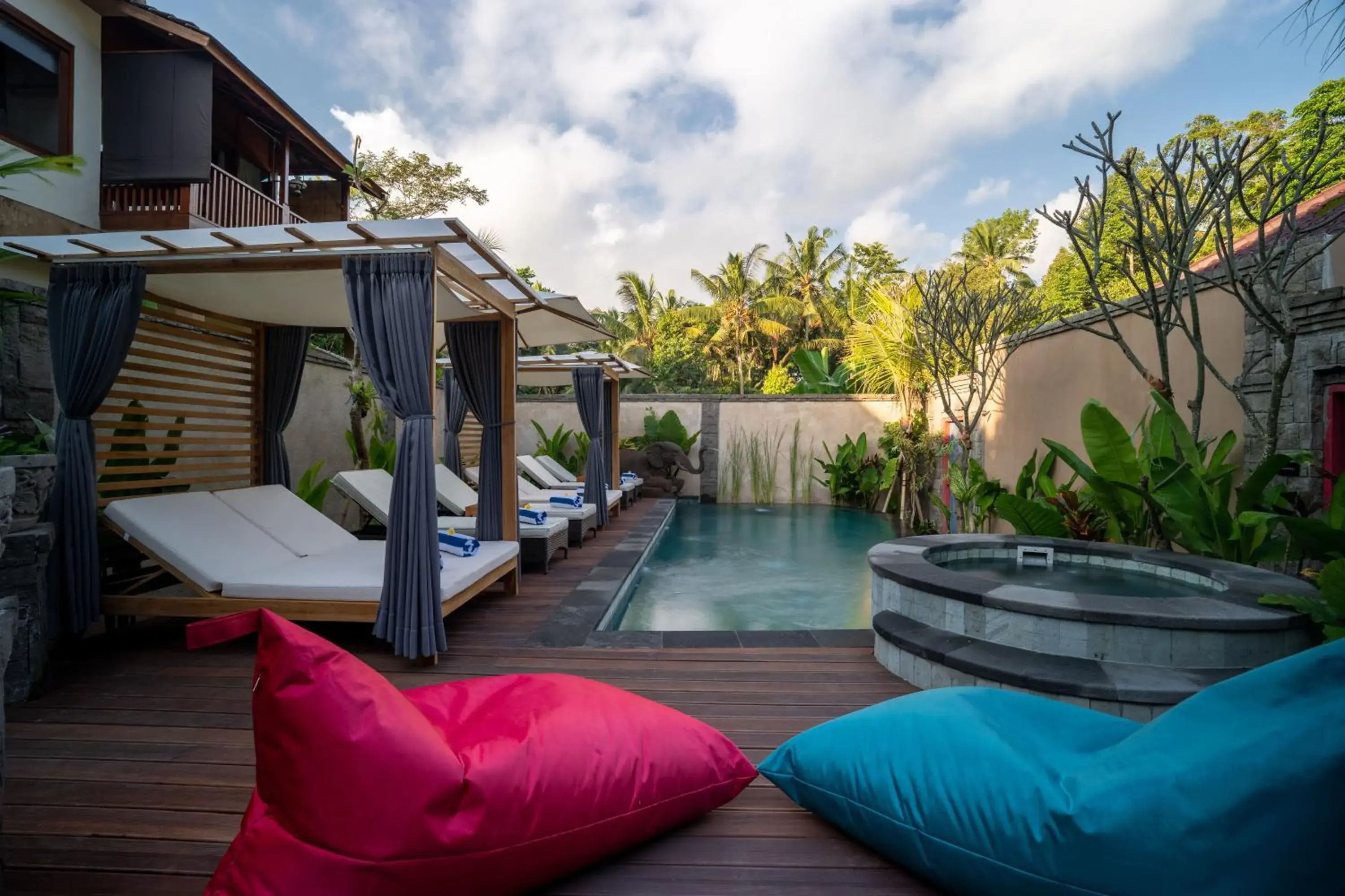 Swimming pool in The Compass Rose Ubud Swimming pool in The Compass Rose Ubud