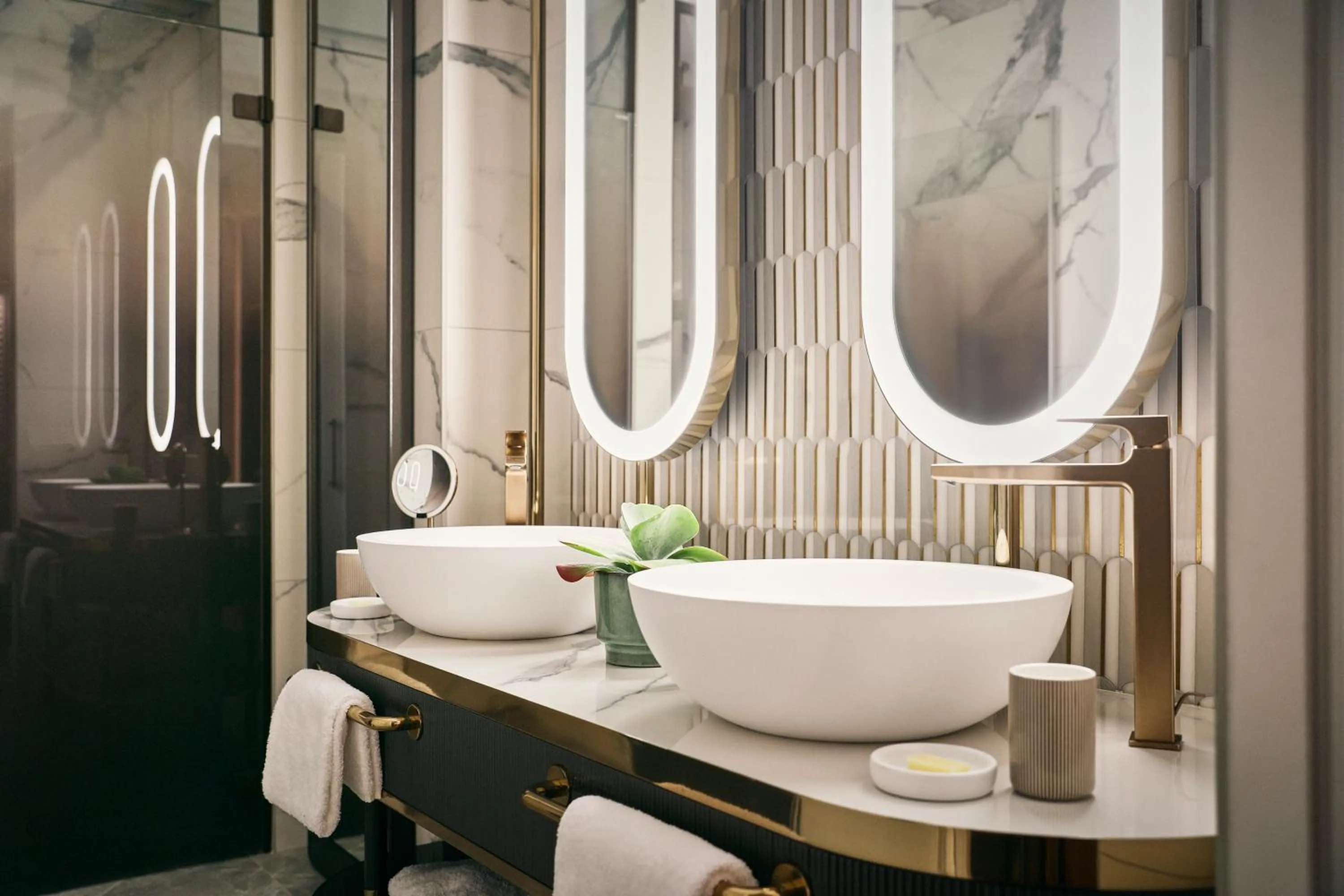 Bathroom in Andaz Prague, By Hyatt