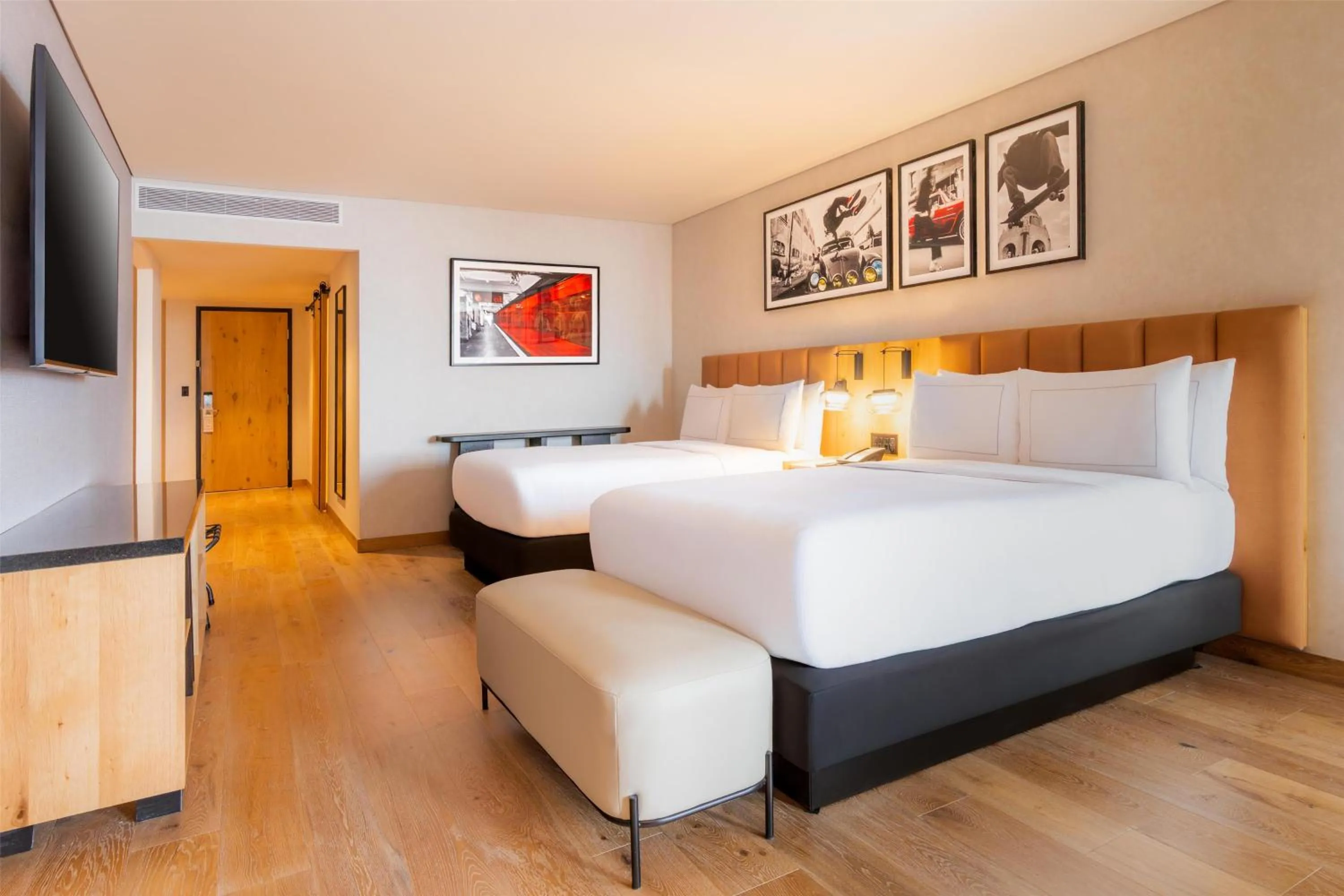 Bed in Hilton Mexico City Reforma